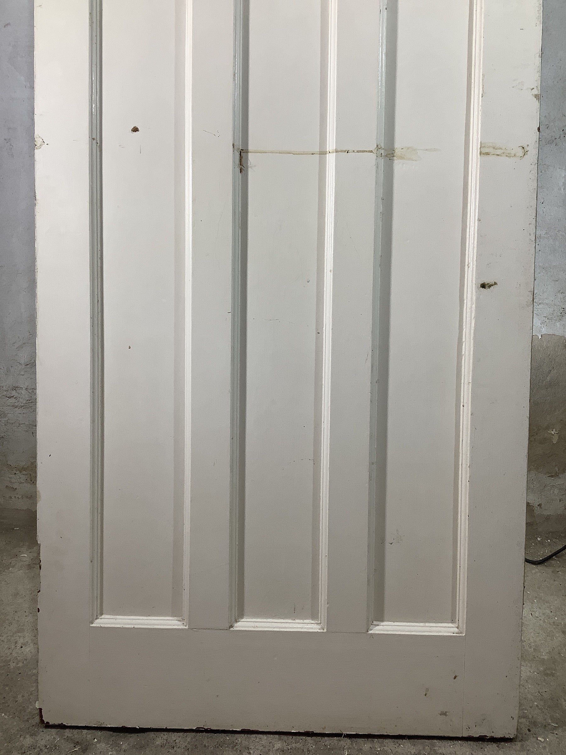 9th Pic 1930s Internal Glazed Painted  Pitch Pine Reclaimed Door