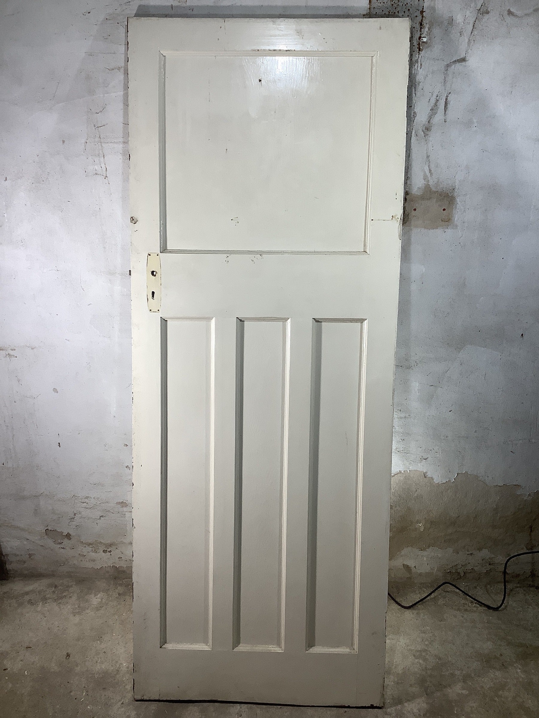 Main Picture 1930s Internal Painted  Pitch Pine Reclaimed Door