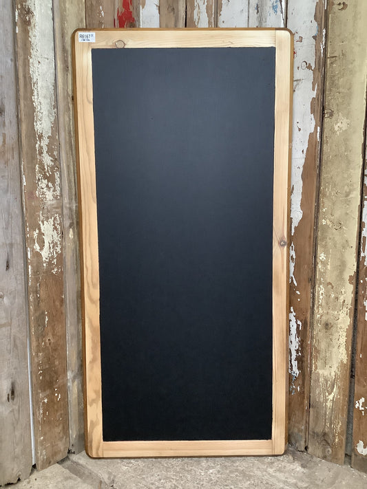 Reclaimed Thin Old Pine Desk Top Blackboard Noticeboard Wooden
