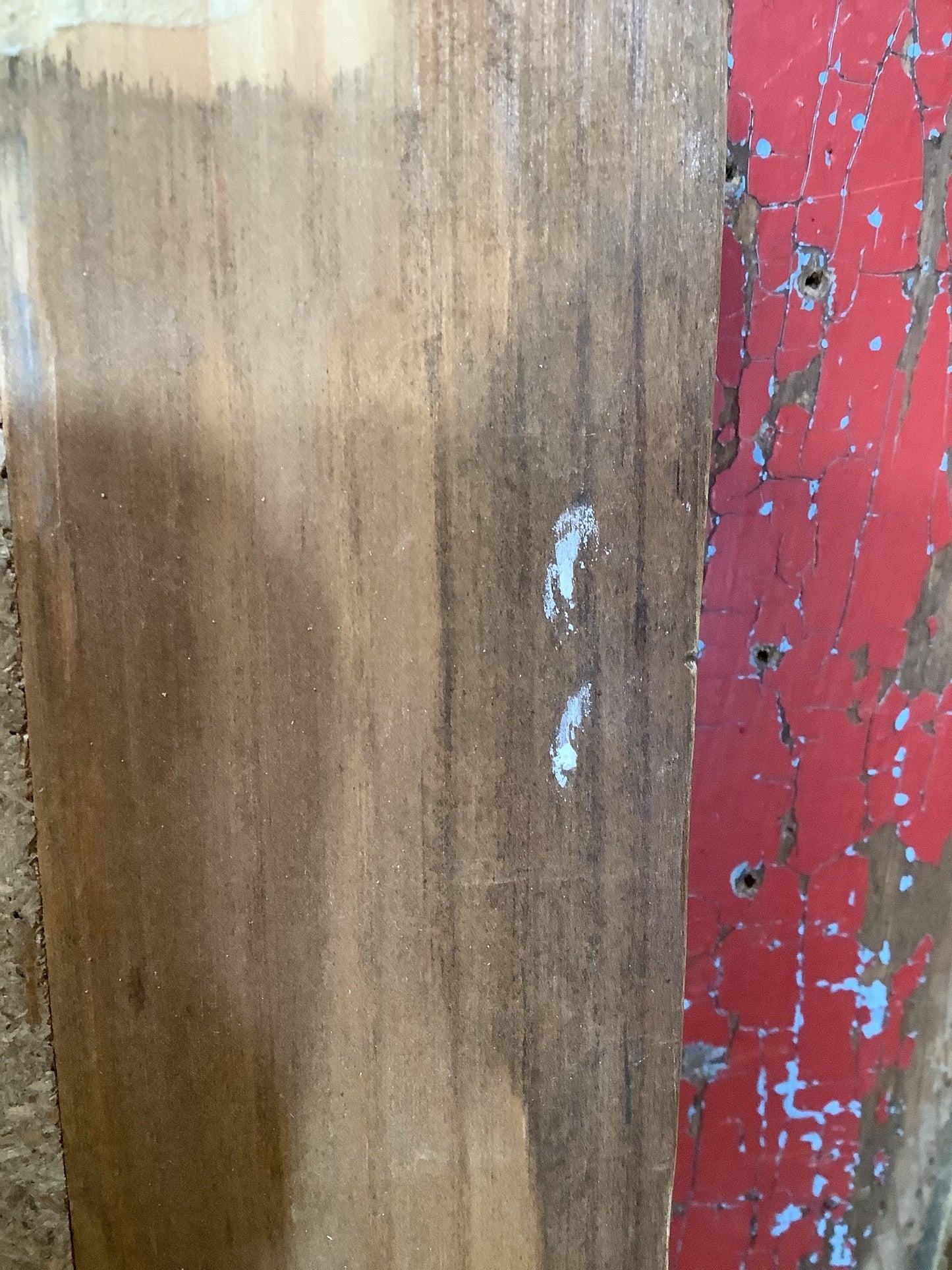 Reclaimed Thin Old Pine Desk Top Blackboard Noticeboard Wooden