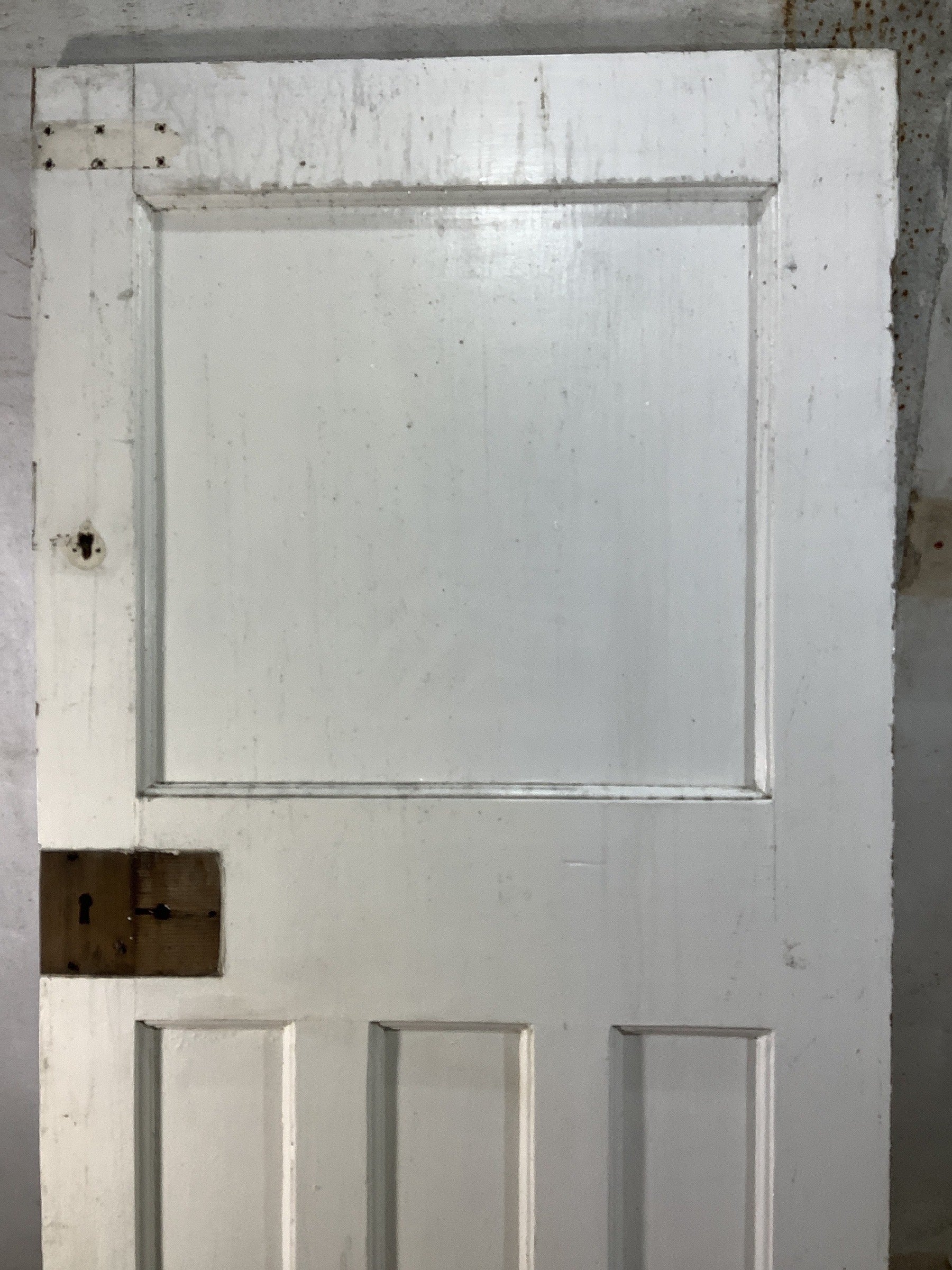 7th Pic 1930s Internal Painted  Pitch Pine Reclaimed Door