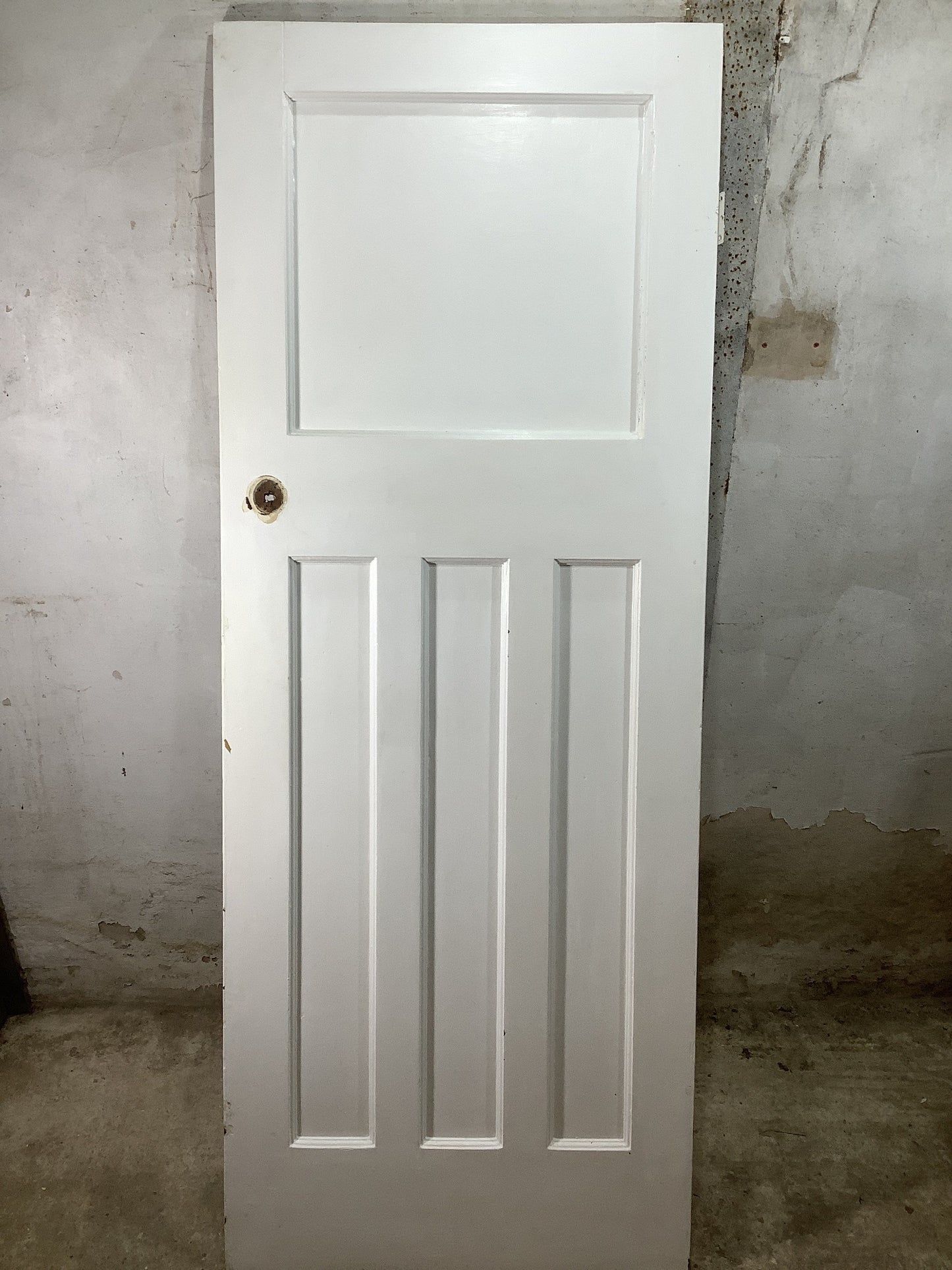 7th Pic 1930s Internal Painted  Pitch Pine Reclaimed Door