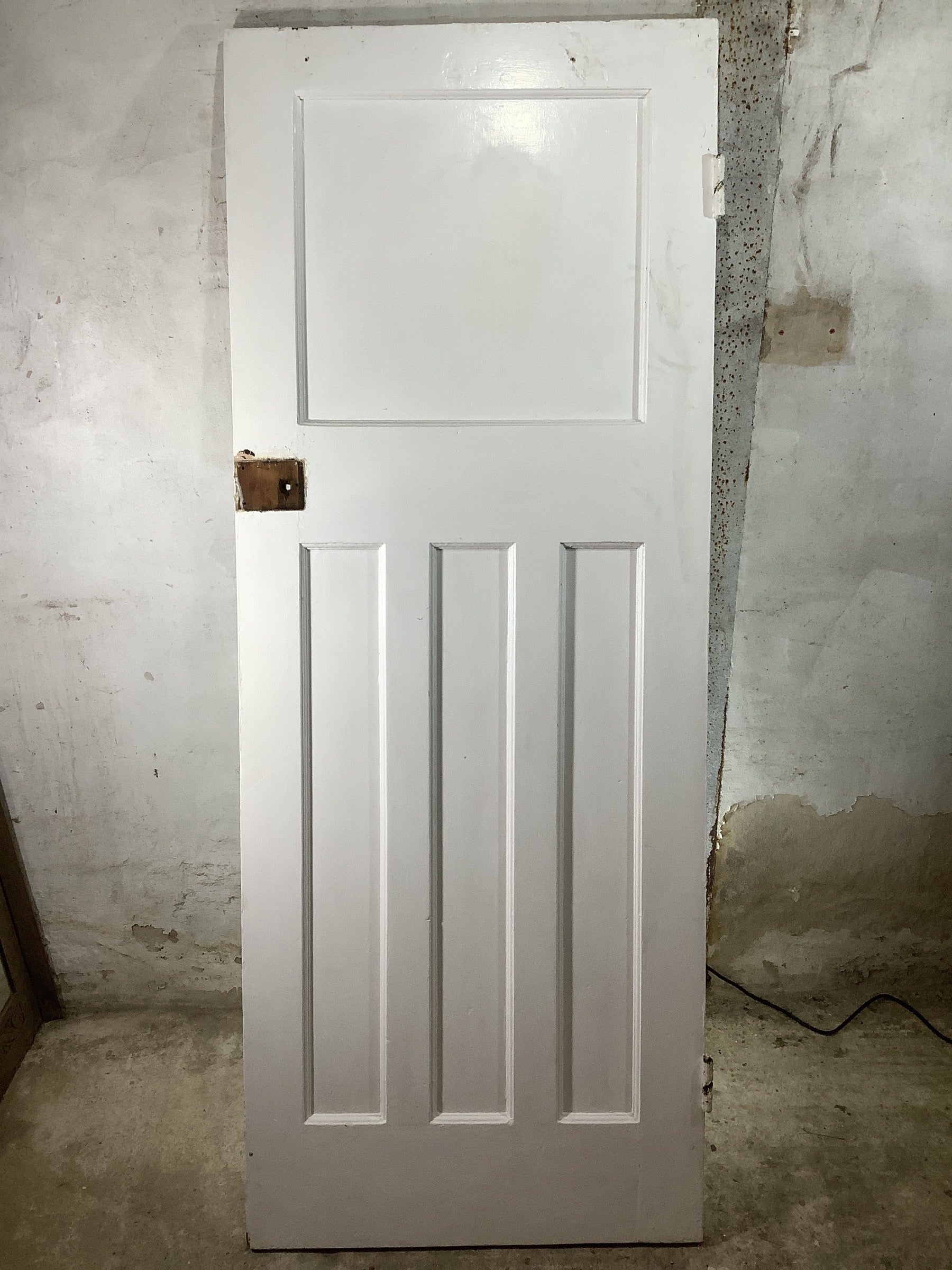 Main Picture 1930s Internal Painted  Pitch Pine Reclaimed Door