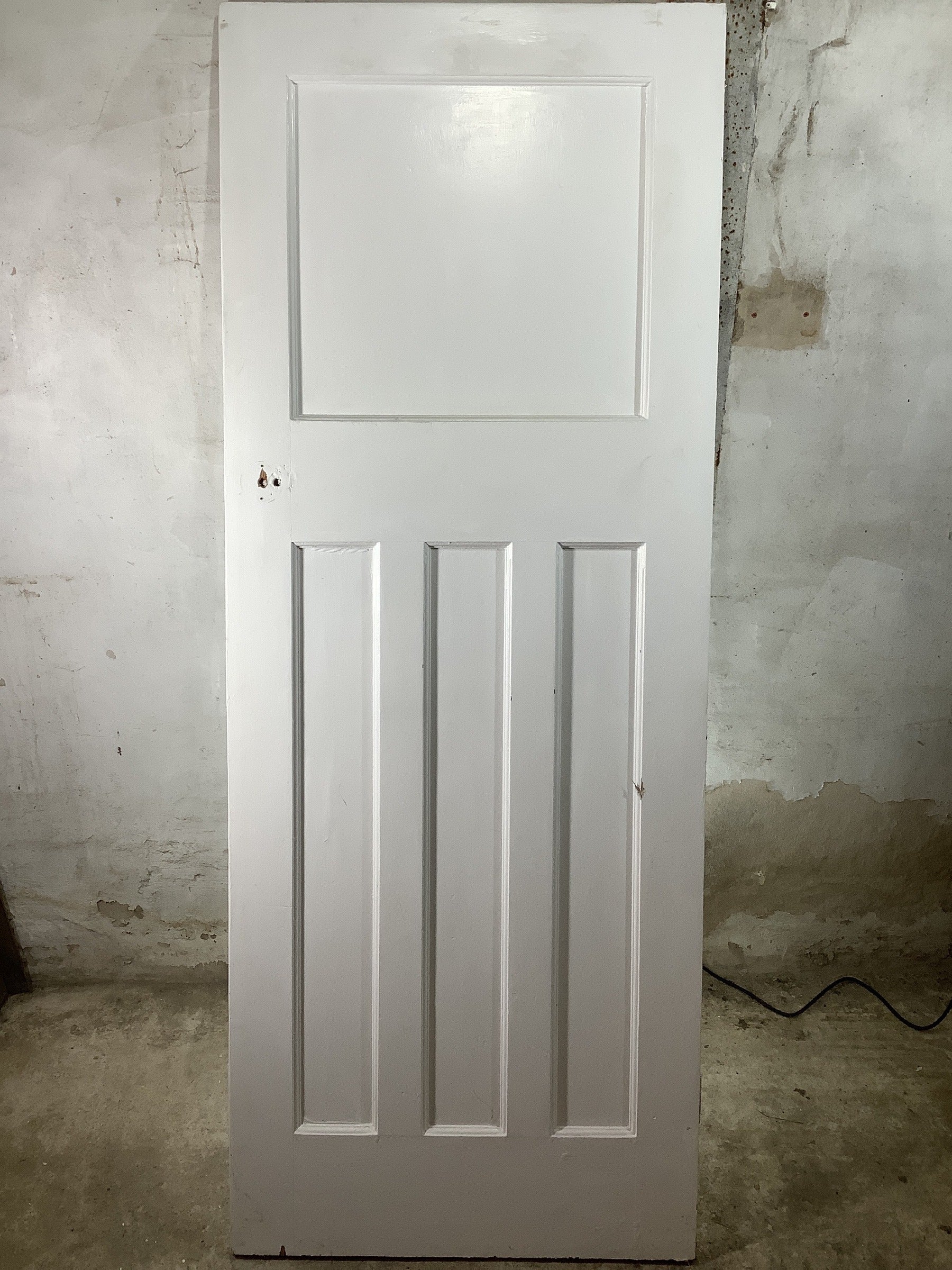 7th Pic 1930s Internal Painted  Pitch Pine Reclaimed Door