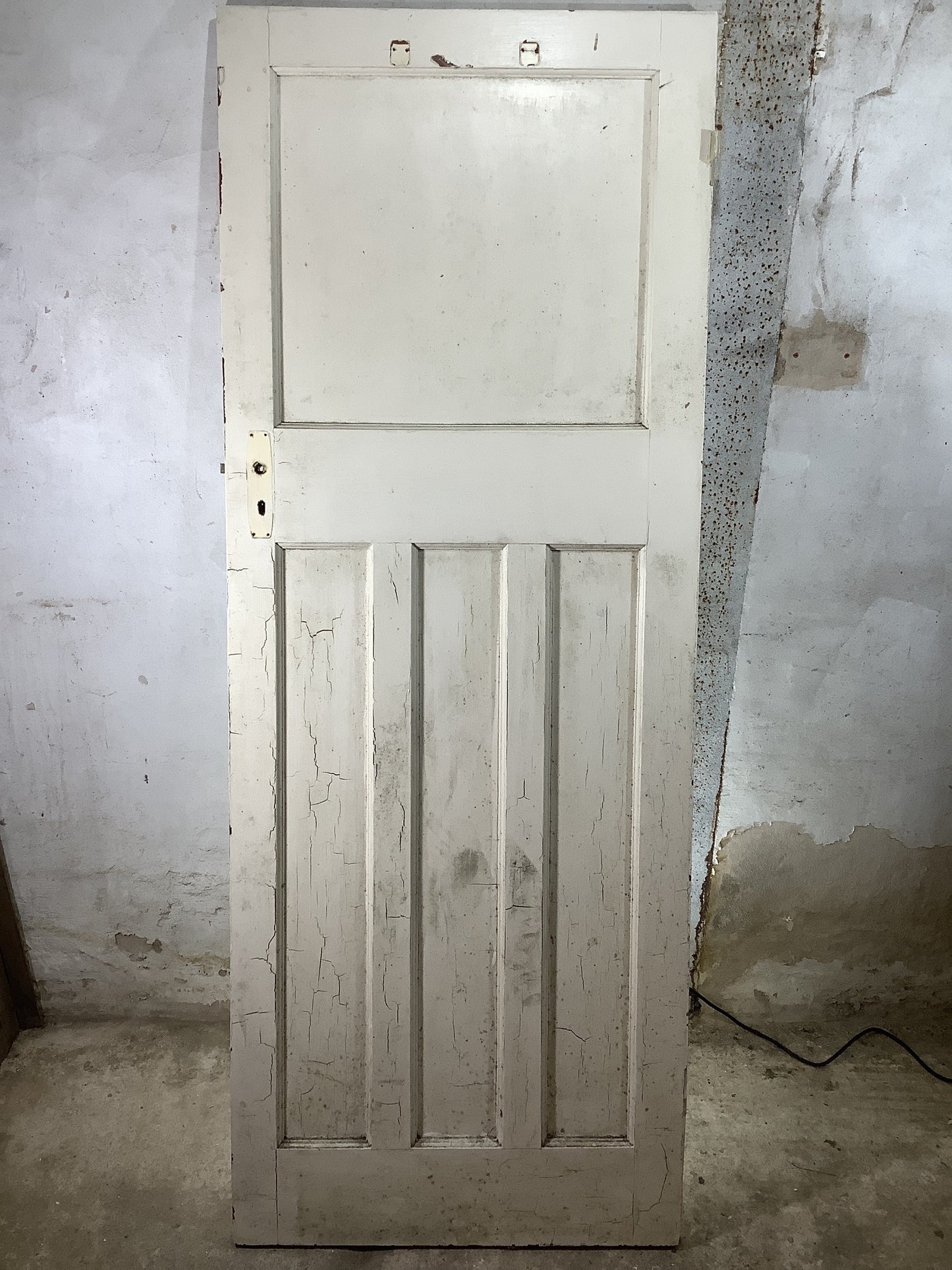 Main Picture 1930s Internal Painted  Pitch Pine Reclaimed Door