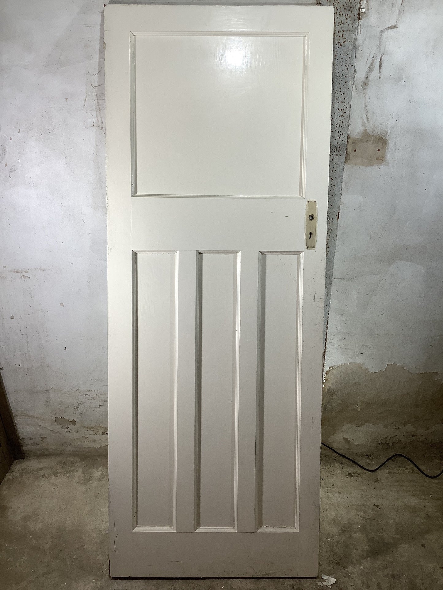 7th Pic 1930s Internal Painted  Pitch Pine Reclaimed Door