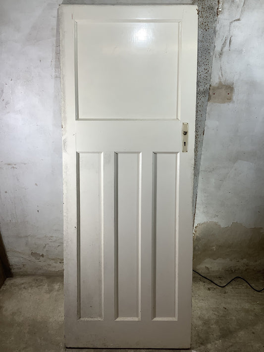 Main Picture 1930s Internal Painted  Pitch Pine Reclaimed Door