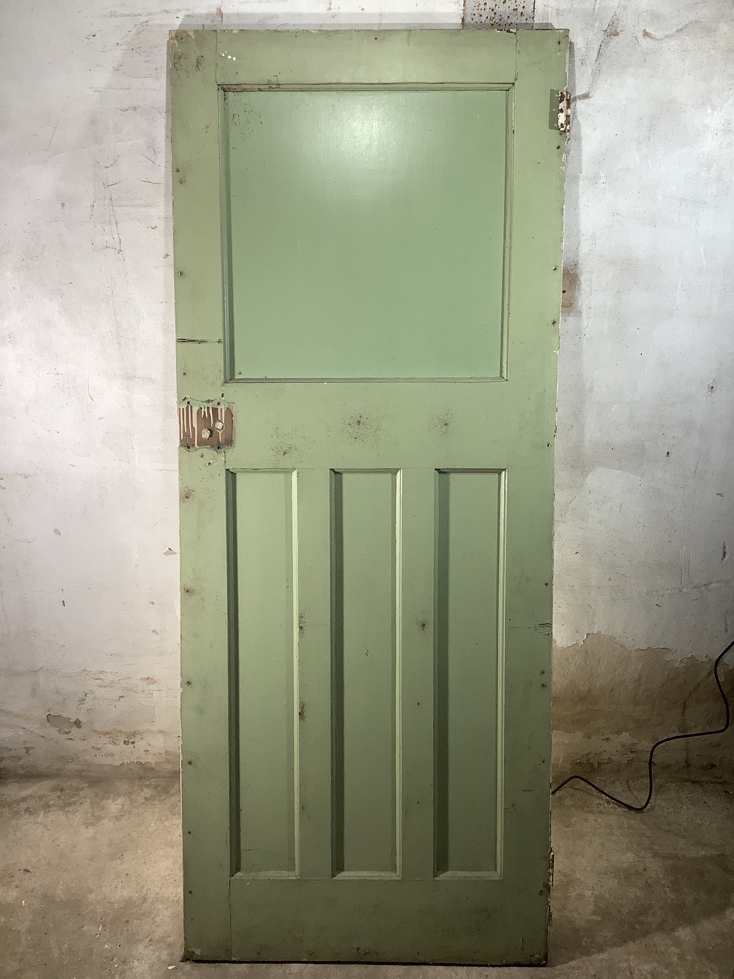 Main Picture 1930s Internal Painted  Pitch Pine Reclaimed Door