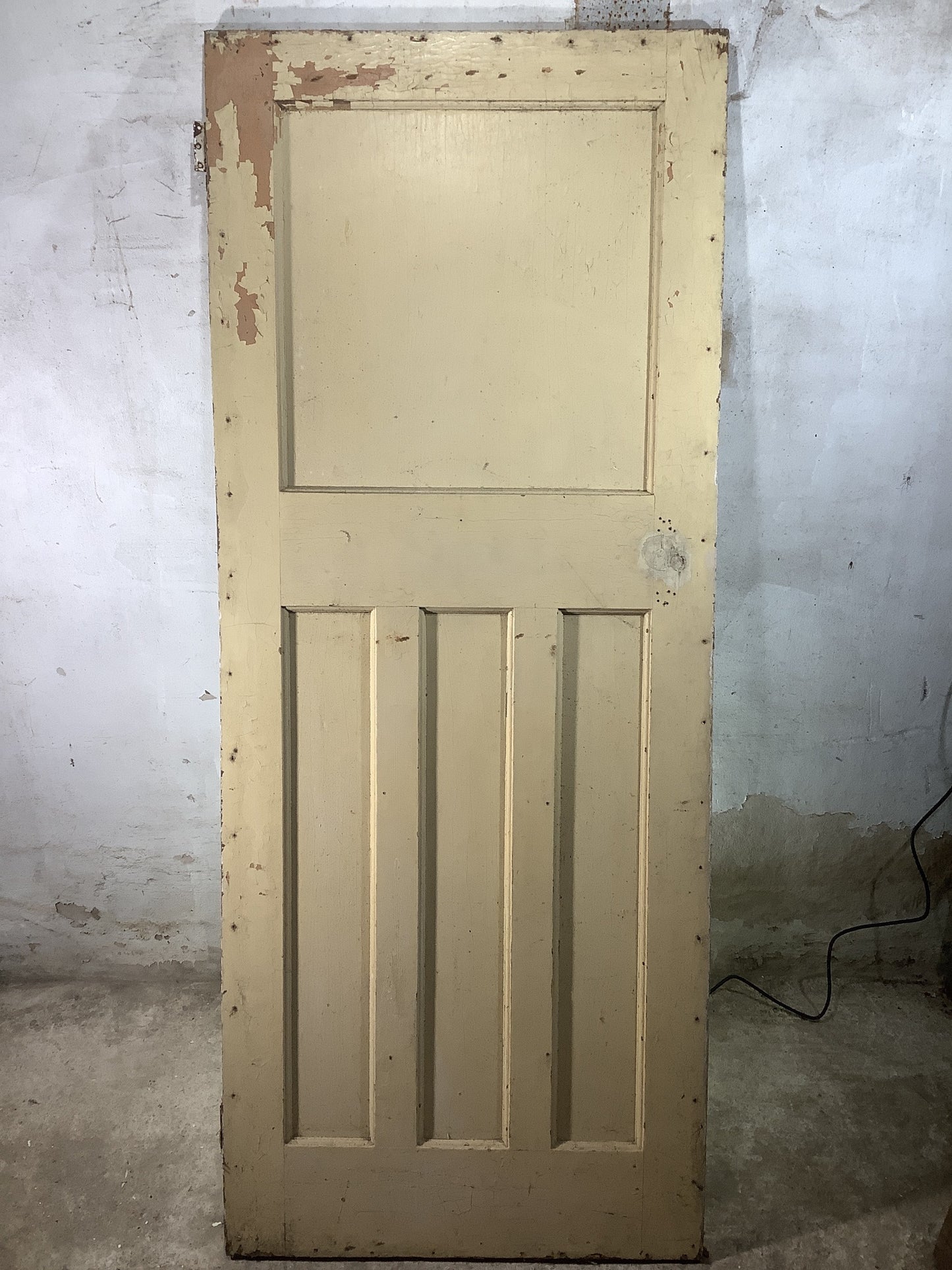 8th Pic 1930s Internal Painted  Pitch Pine Reclaimed Door