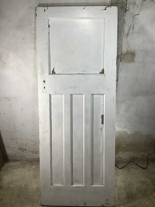 Main Picture 1930s Internal Painted  Pitch Pine Reclaimed Door