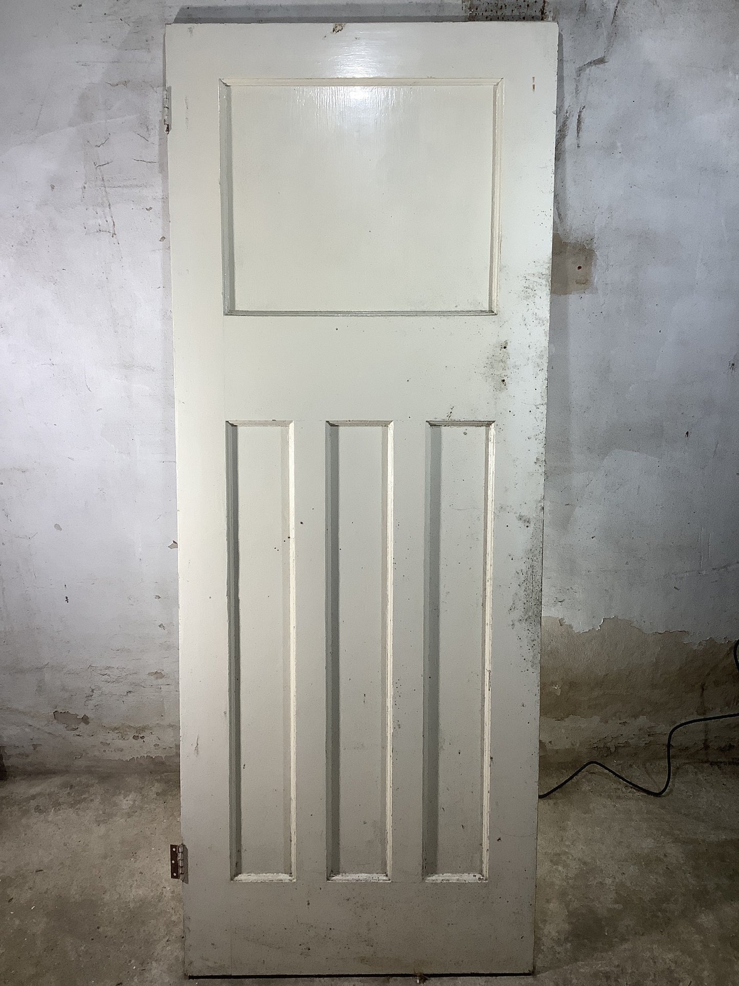 7th Pic 1930s Internal Painted  Pitch Pine Reclaimed Door