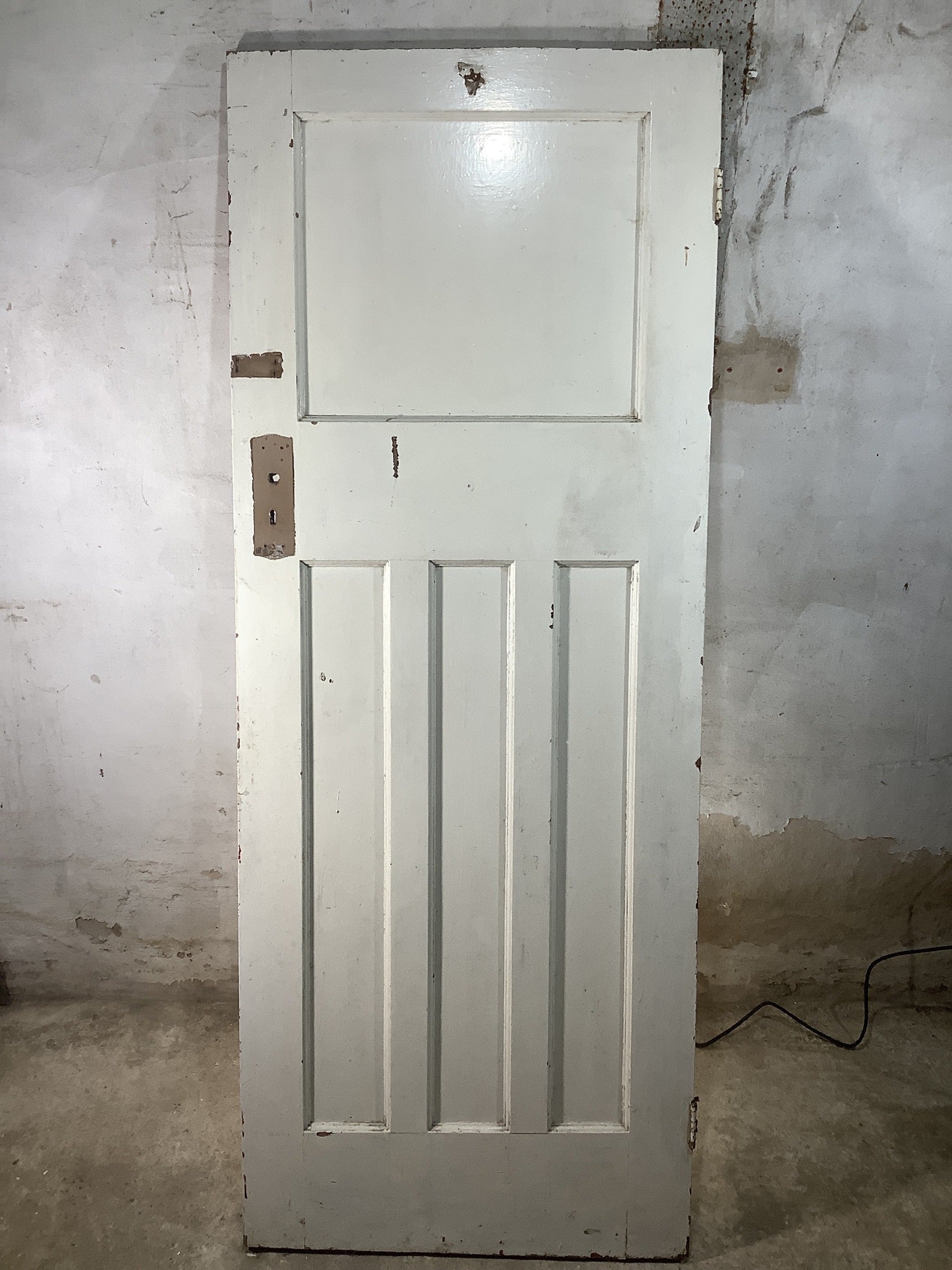 Main Picture 1930s Internal Painted  Pitch Pine Reclaimed Door