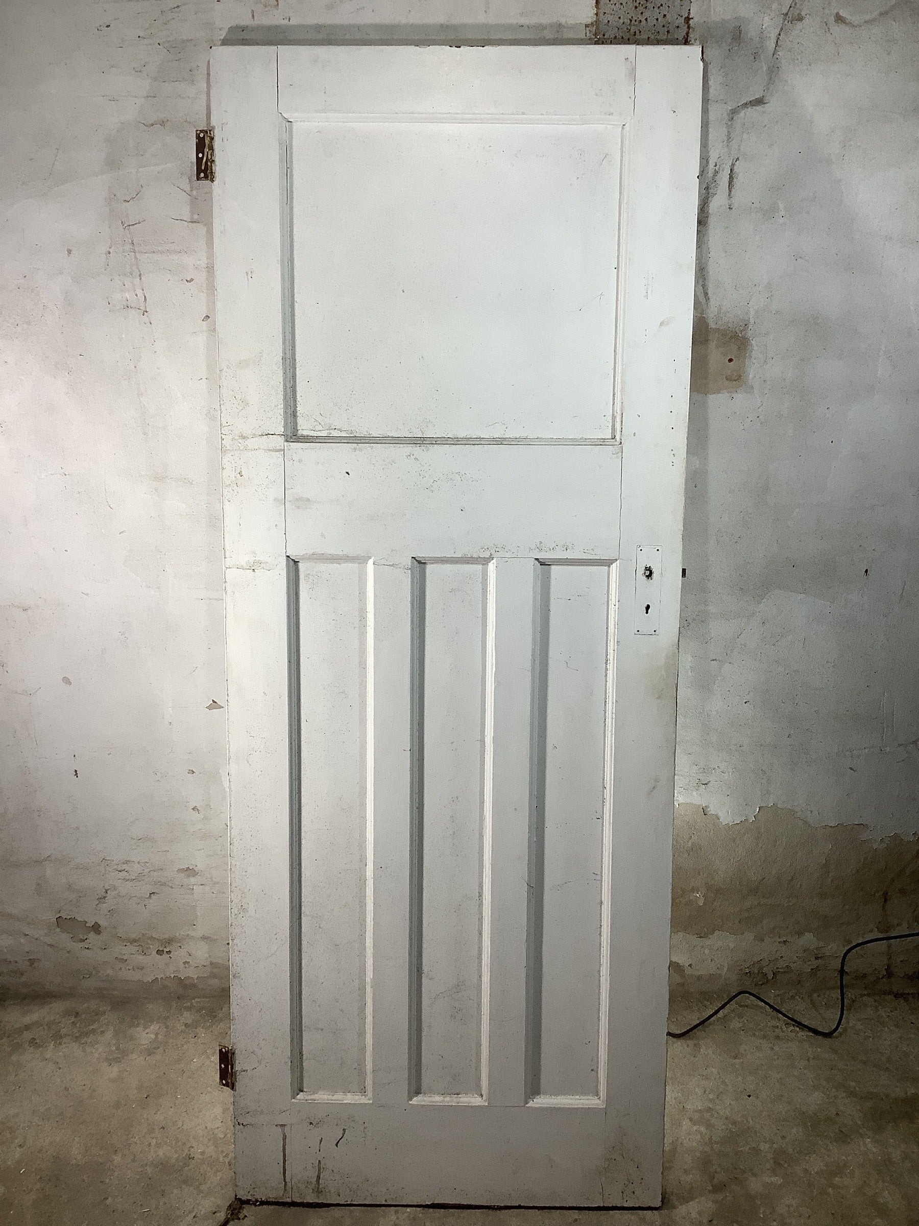 7th Pic 1930s Internal Painted  Pitch Pine Reclaimed Door