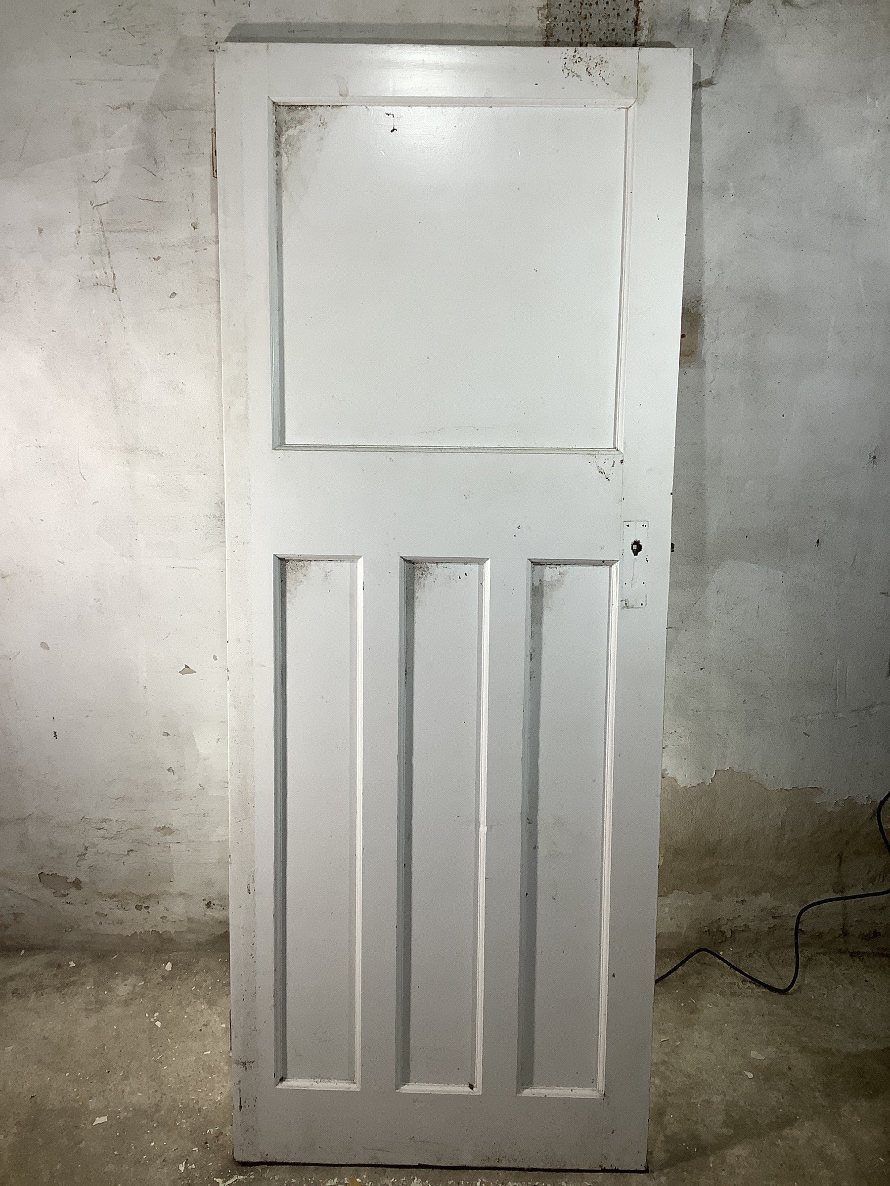 7th Pic 1930s Internal Painted  Pitch Pine Reclaimed Door