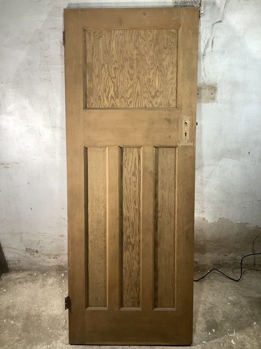 Main Picture 1930s Internal Stripped  Pitch Pine Reclaimed Door