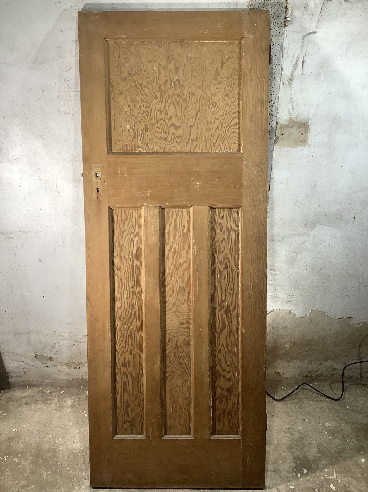 7th Pic 1930s Internal Stripped  Pitch Pine Reclaimed Door