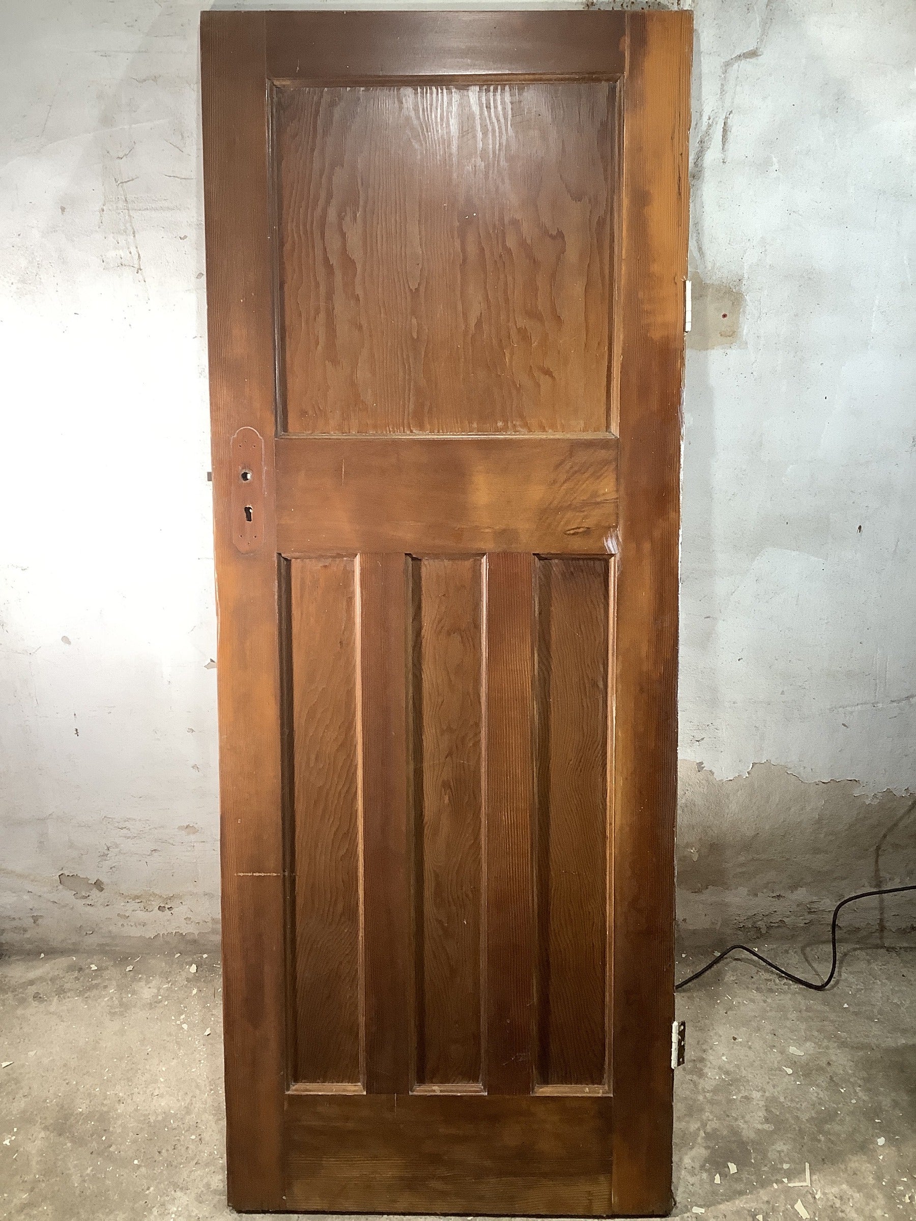 7th Pic 1930s Internal Varnished  Pitch Pine Reclaimed Door