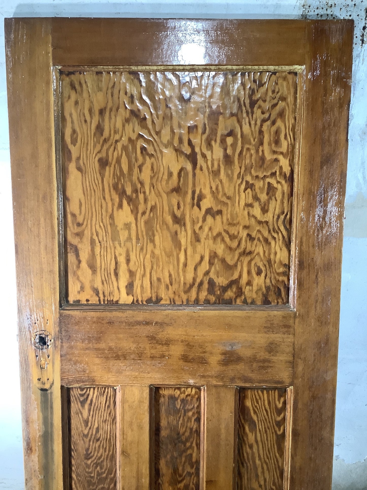 2nd Pic 1930s Internal Varnished  Pitch Pine Reclaimed Door