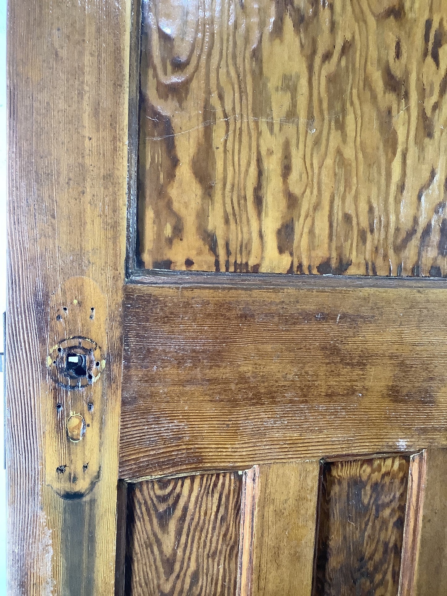 4th Pic 1930s Internal Varnished  Pitch Pine Reclaimed Door