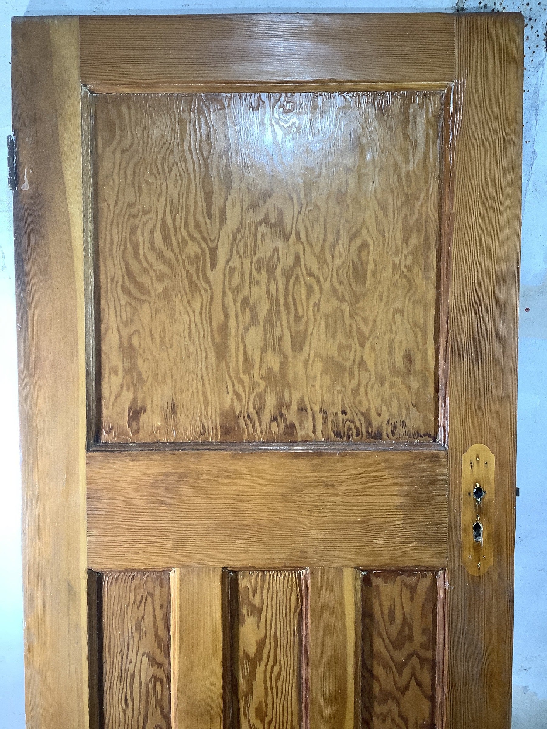 2nd Pic 1930s Internal Varnished  Pitch Pine Reclaimed Door