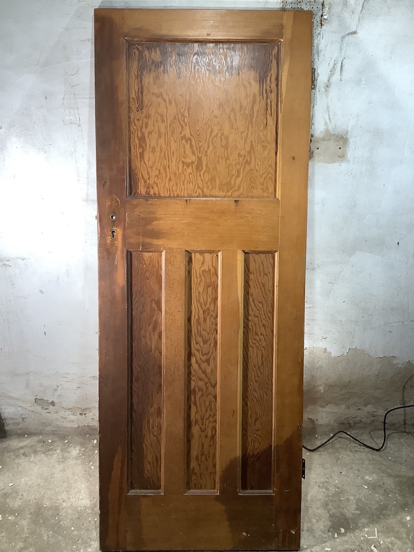 7th Pic 1930s Internal Varnished  Pitch Pine Reclaimed Door