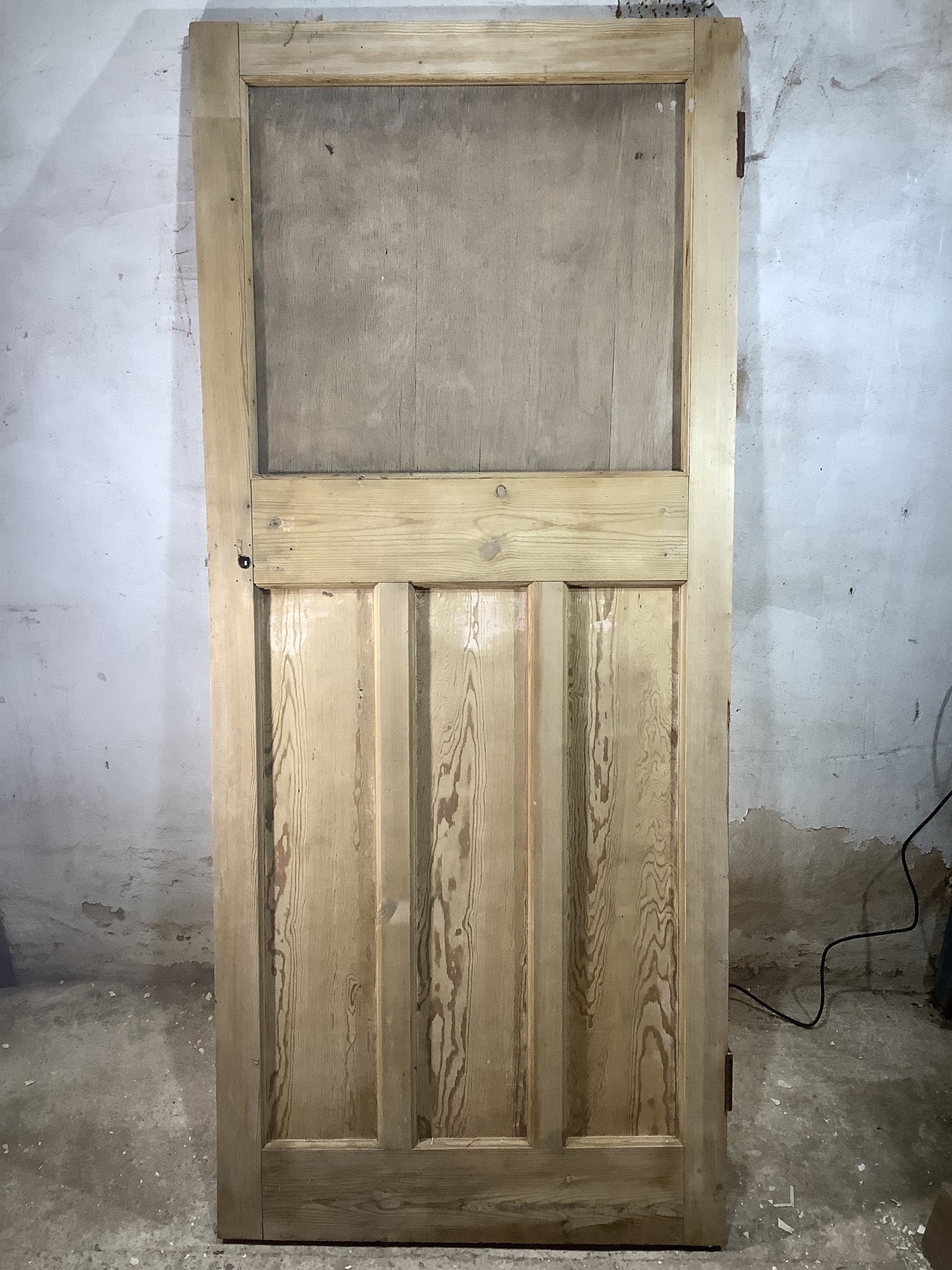 Main Picture 1930s Internal Stripped  Pine Reclaimed Door