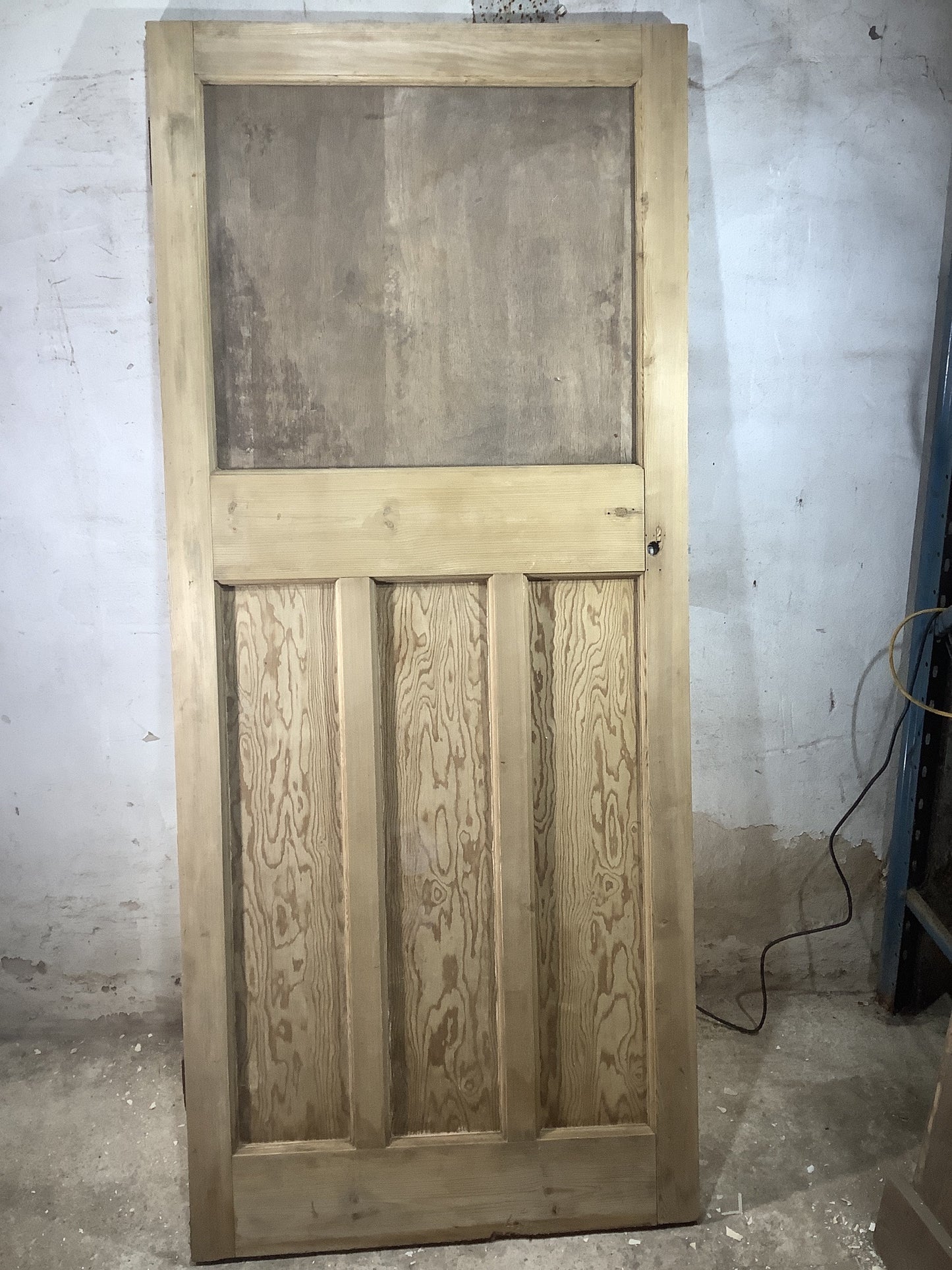 7th Pic 1930s Internal Stripped  Pine Reclaimed Door