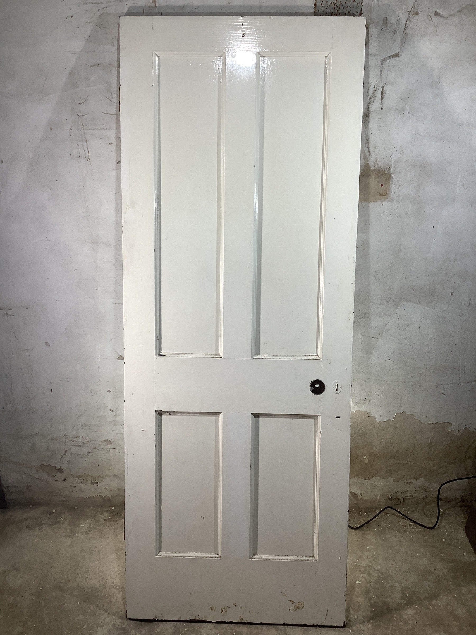 Main Picture 1930s Internal Painted  Pitch Pine Reclaimed Door