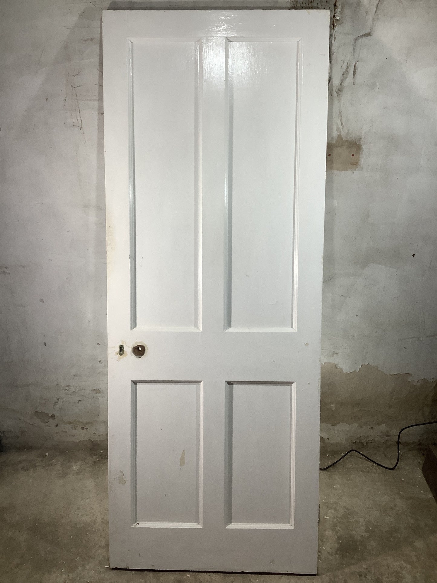 7th Pic 1930s Internal Painted  Pitch Pine Reclaimed Door