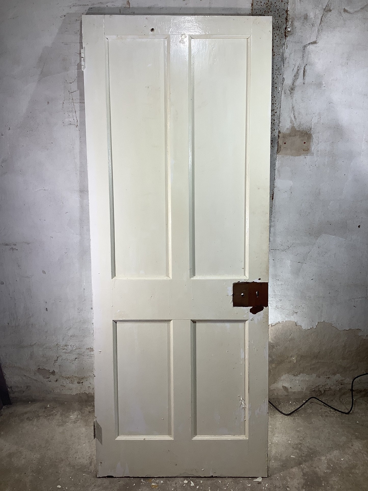 Main Picture 1930s Internal Painted  Pitch Pine Reclaimed Door