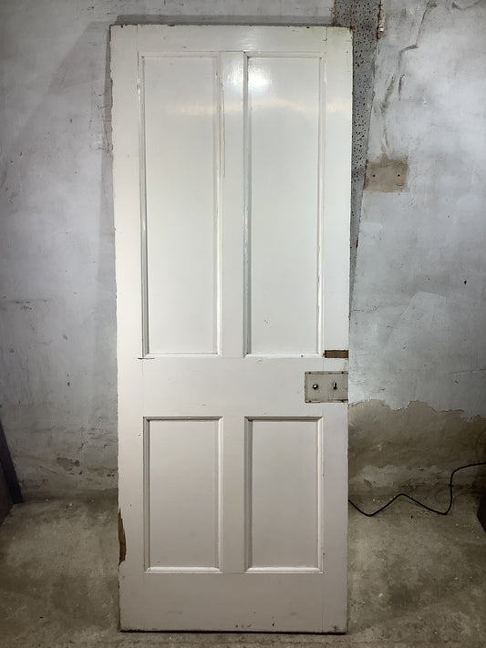 Main Picture 1930s Internal Painted  Pine Reclaimed Door