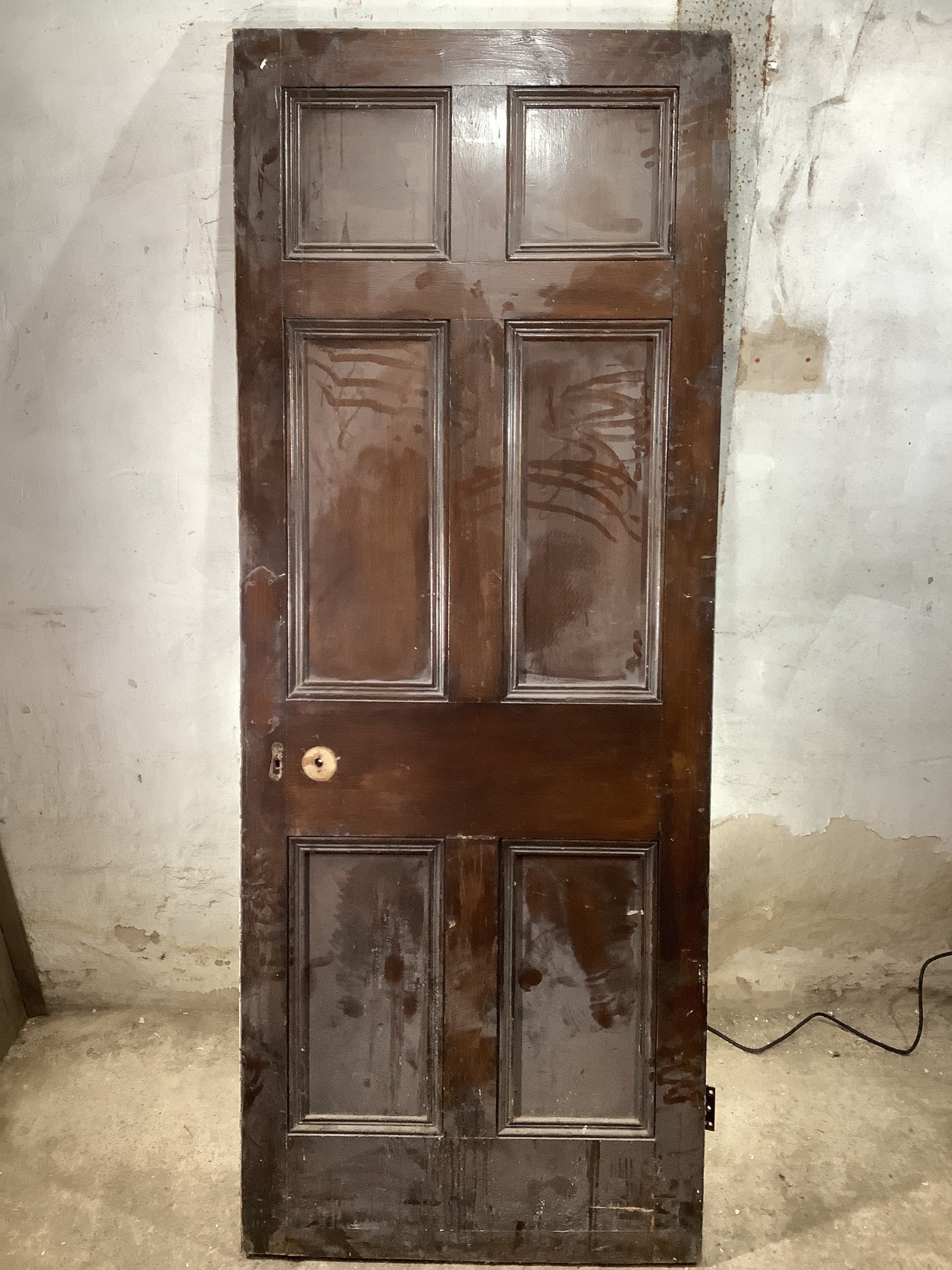 7th Pic Victorian Internal Painted  Pine Reclaimed Door