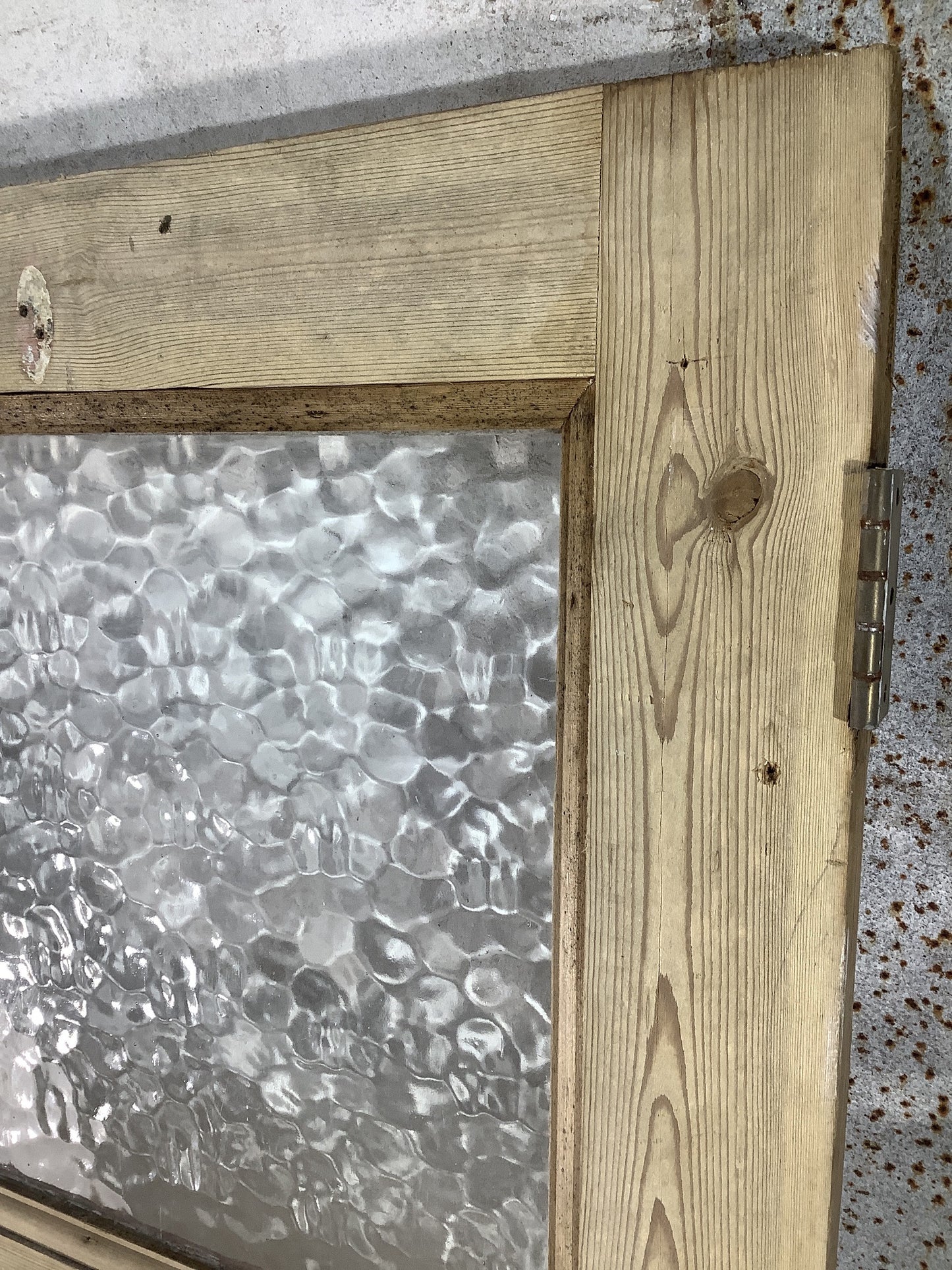 4th Pic 1930s Internal Glazed Stripped  Pine Reclaimed Door