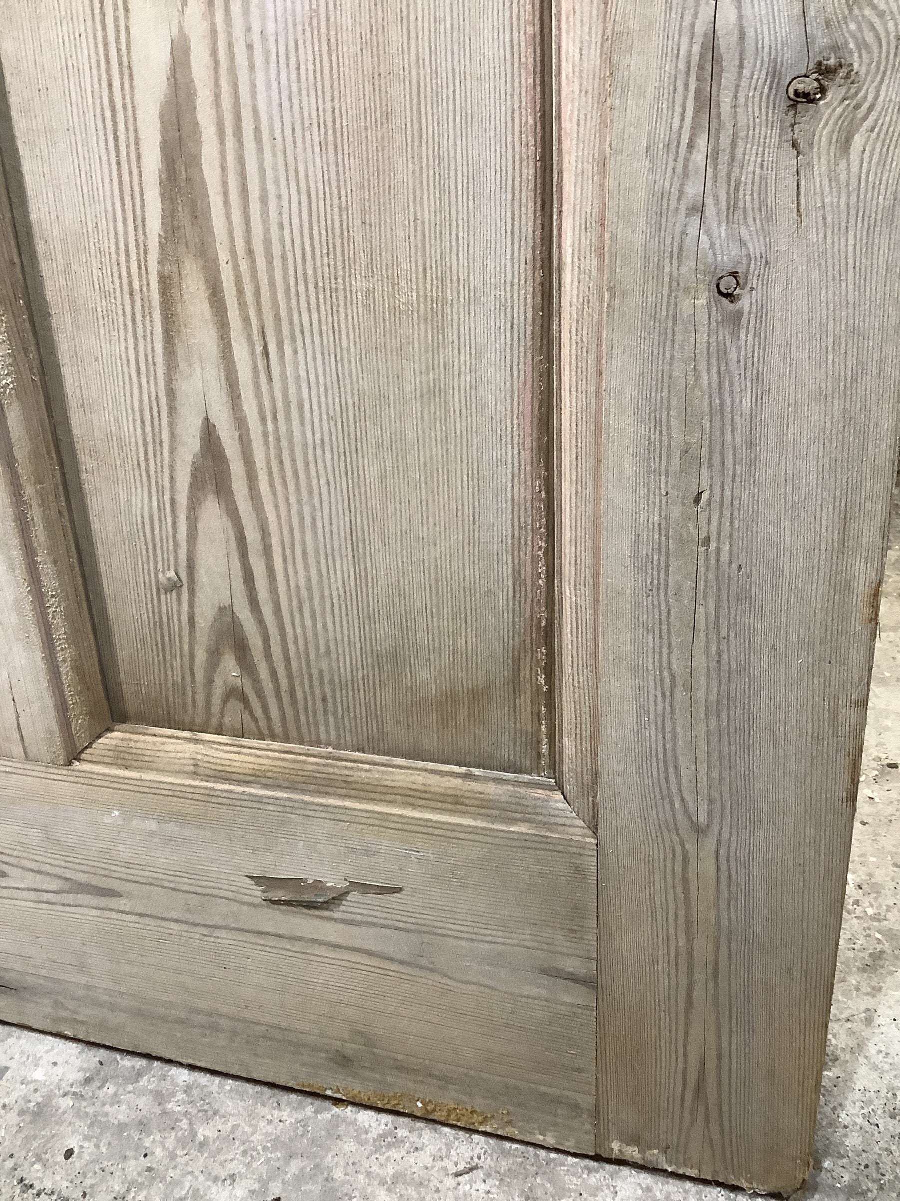 12th Pic 1930s Internal Glazed Stripped  Pine Reclaimed Door