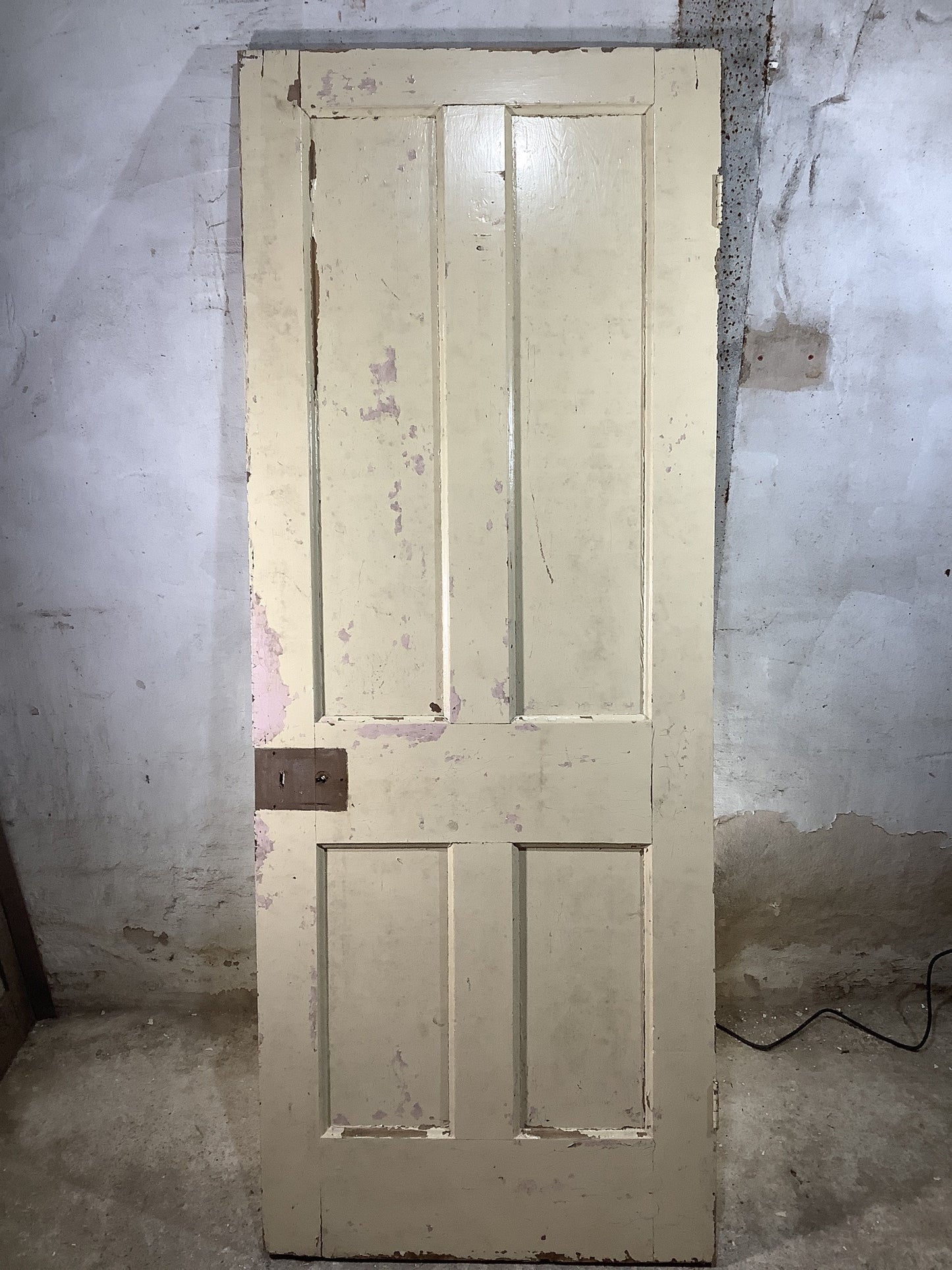 Main Picture Old Internal Painted  Pine Reclaimed Door