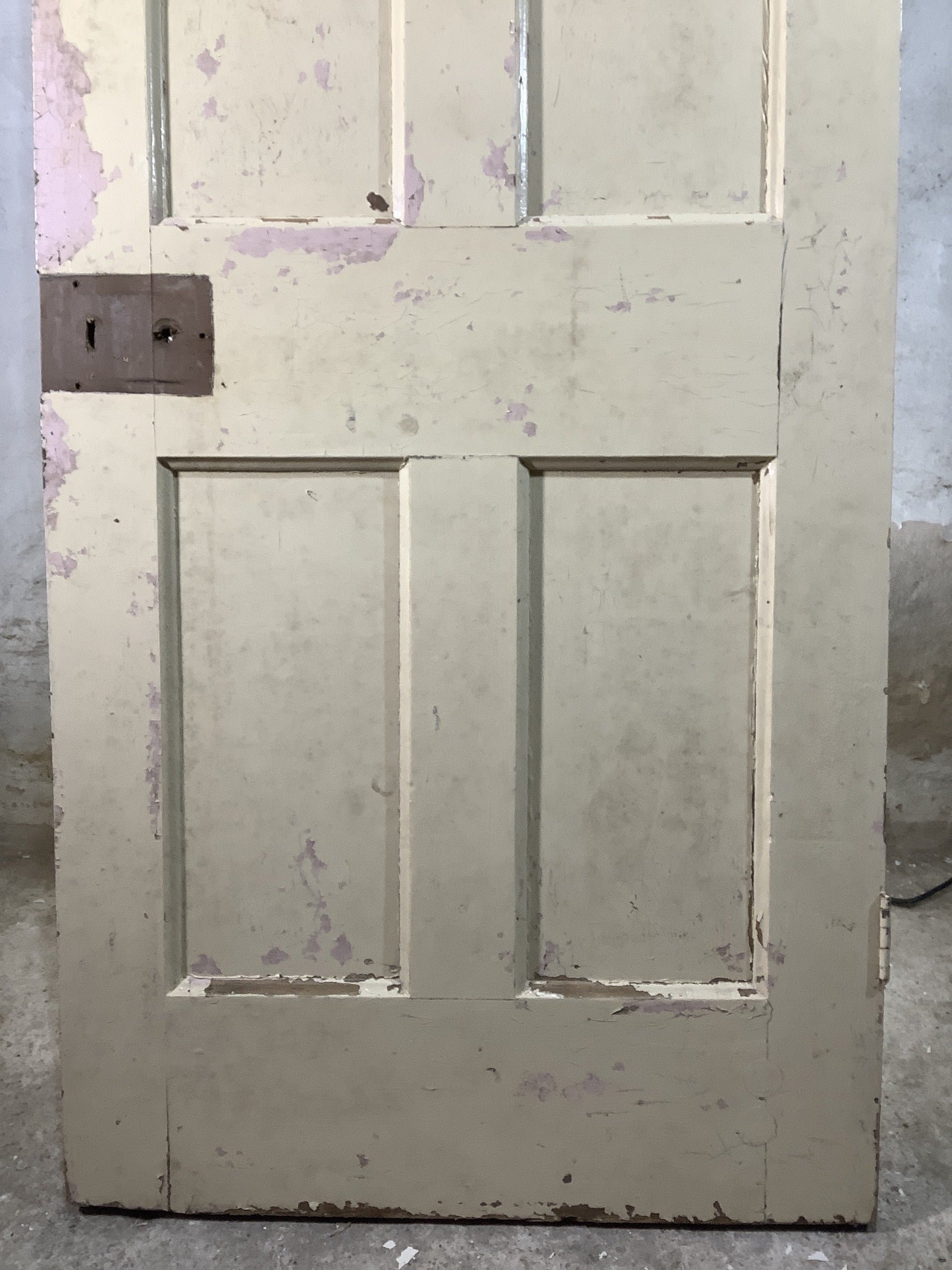 3rd Pic Old Internal Painted  Pine Reclaimed Door