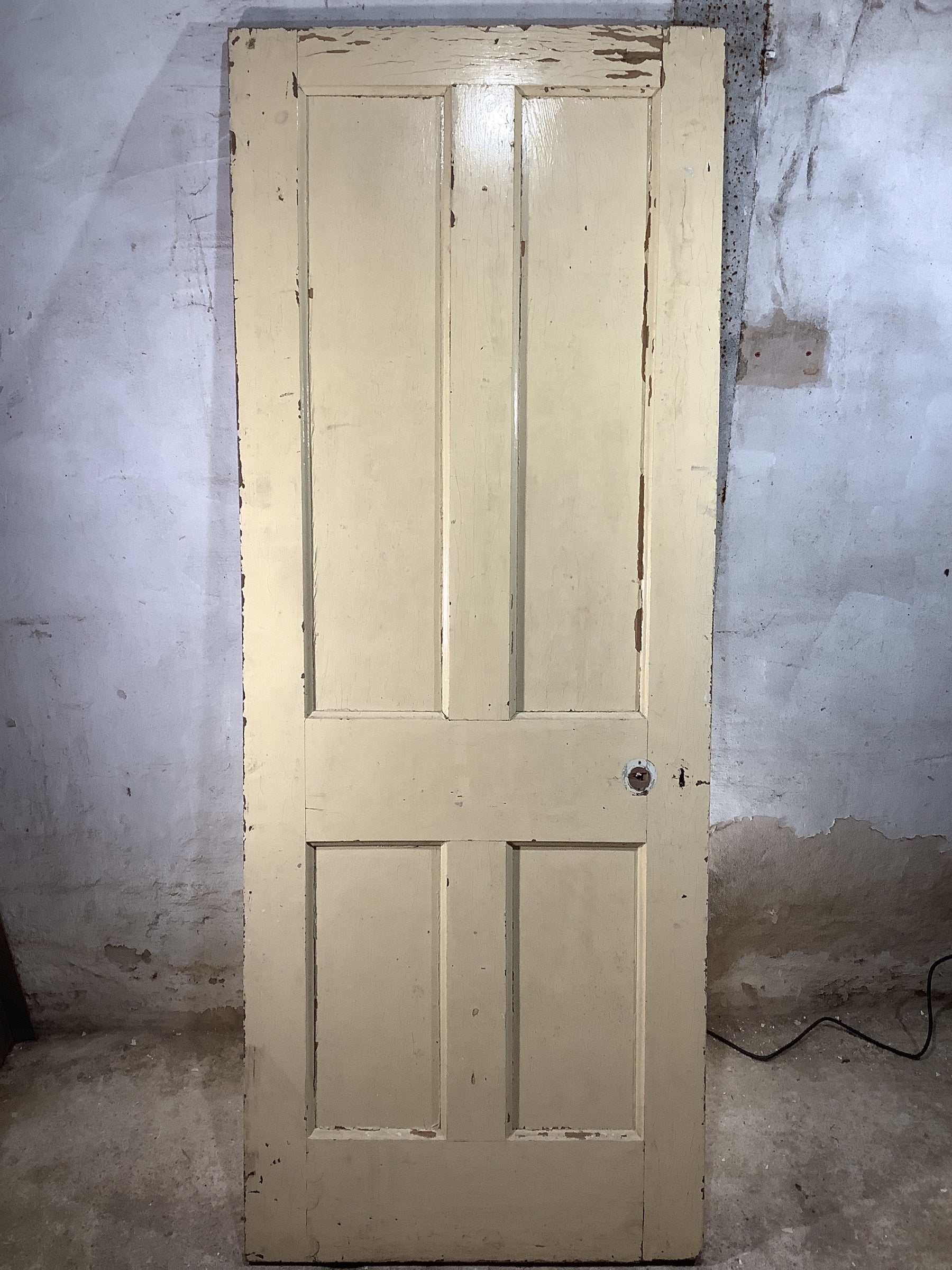 7th Pic Old Internal Painted  Pine Reclaimed Door