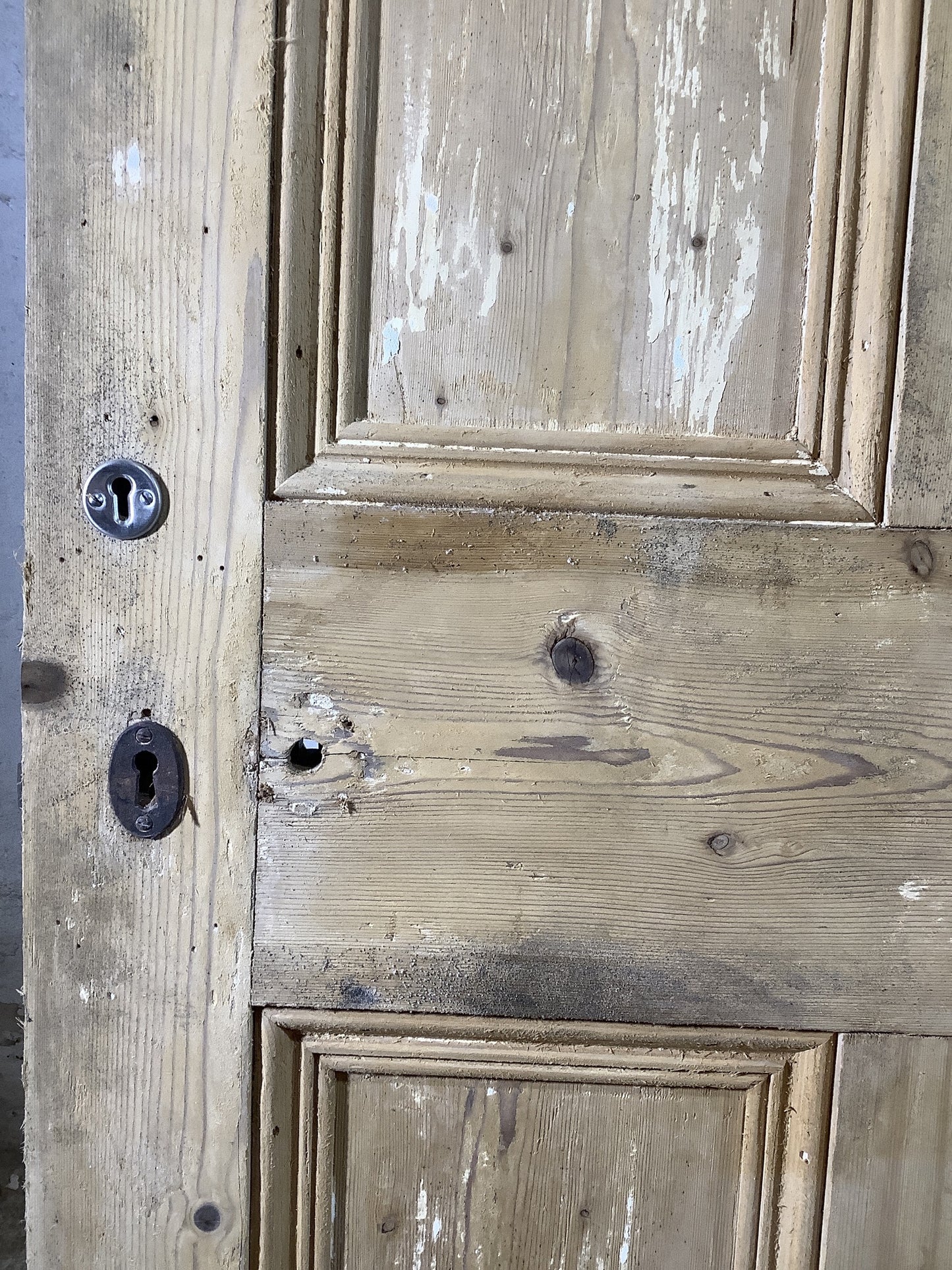 5th Pic Victorian Internal Stripped  Pine Reclaimed Door