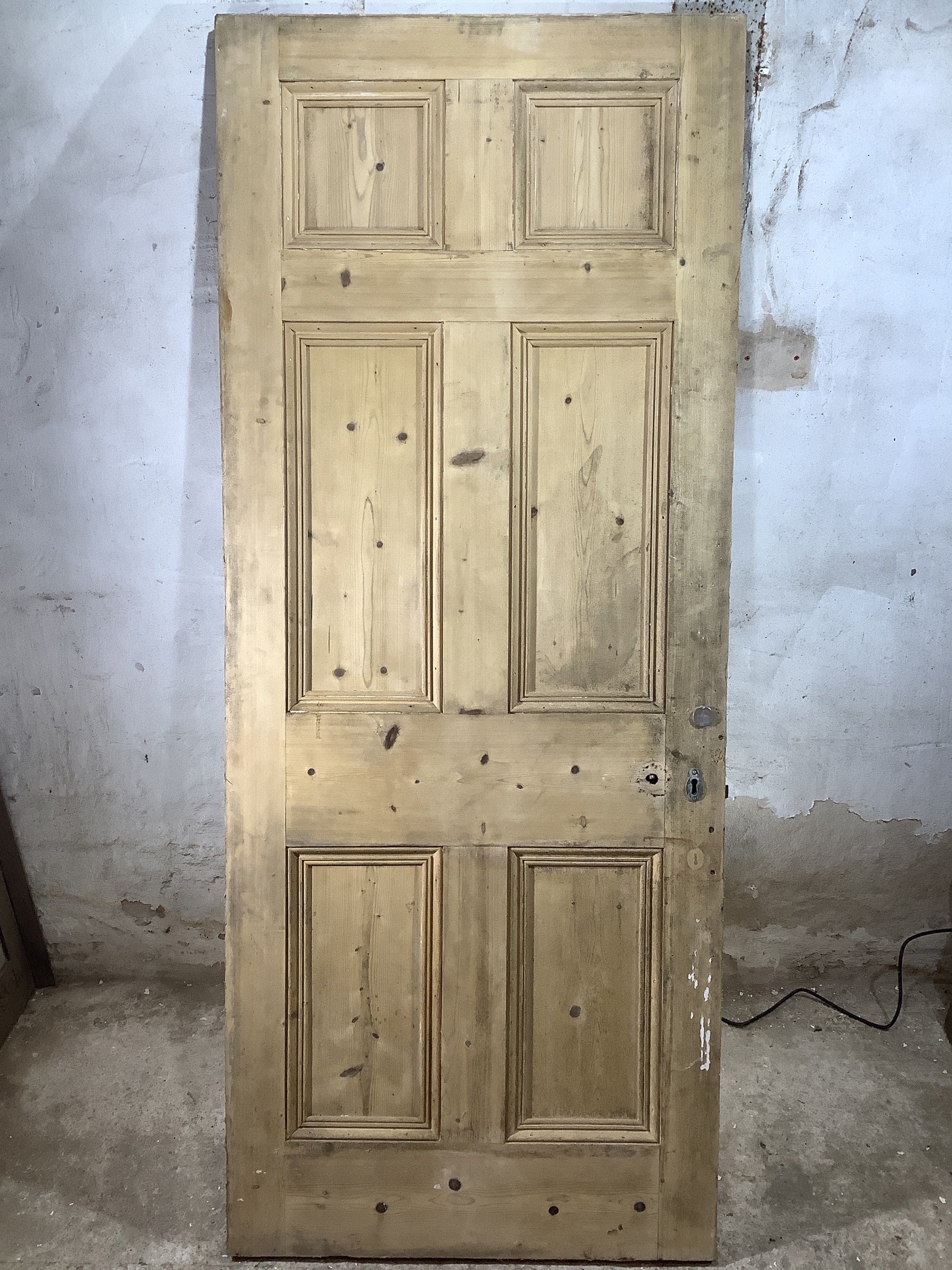 7th Pic Victorian Internal Stripped  Pine Reclaimed Door