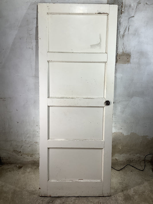 Main Picture 1950s 1960s Internal Painted  Pine Reclaimed Door