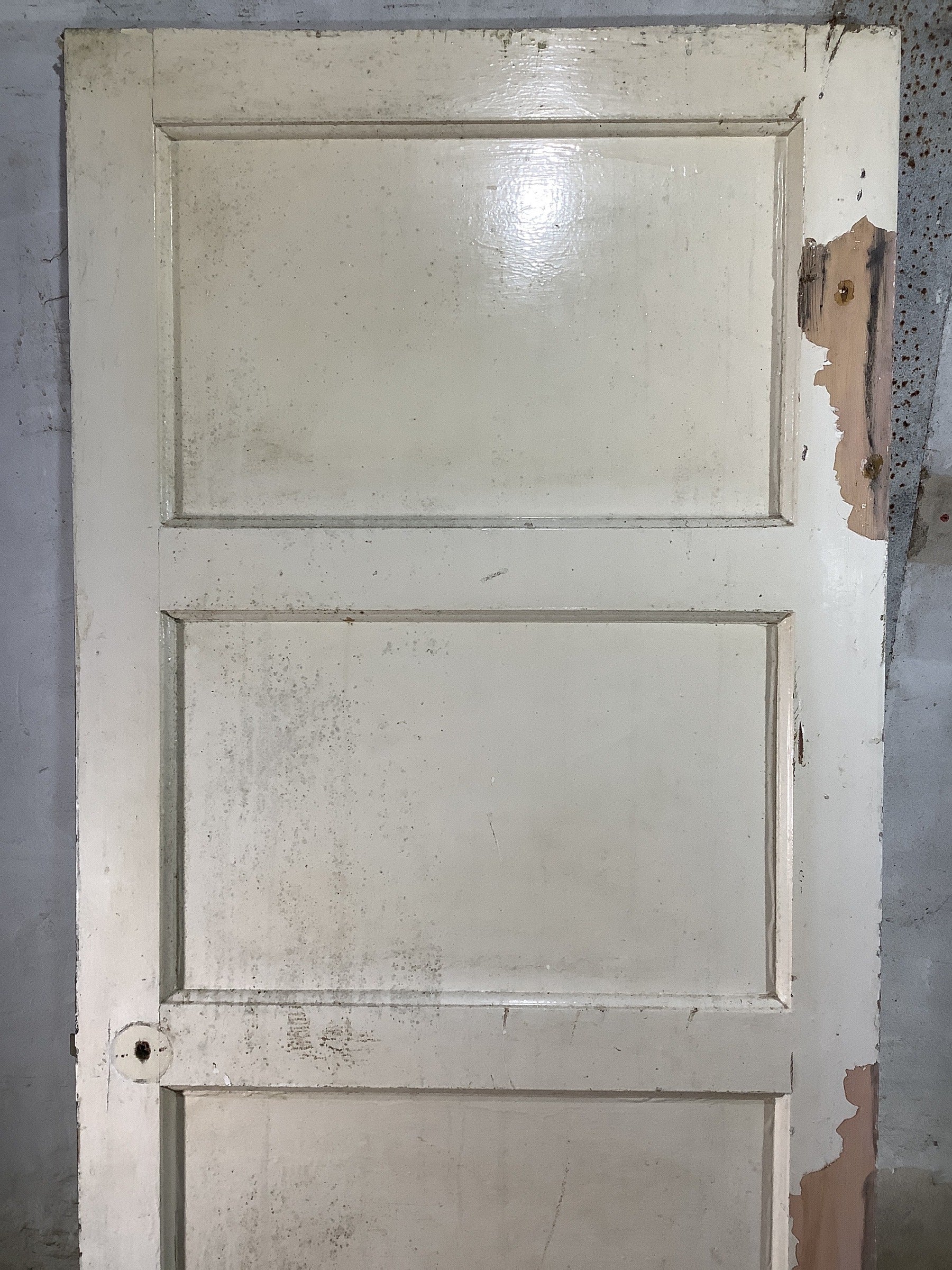 2nd Pic 1950s 1960s Internal Painted  Pine Reclaimed Door