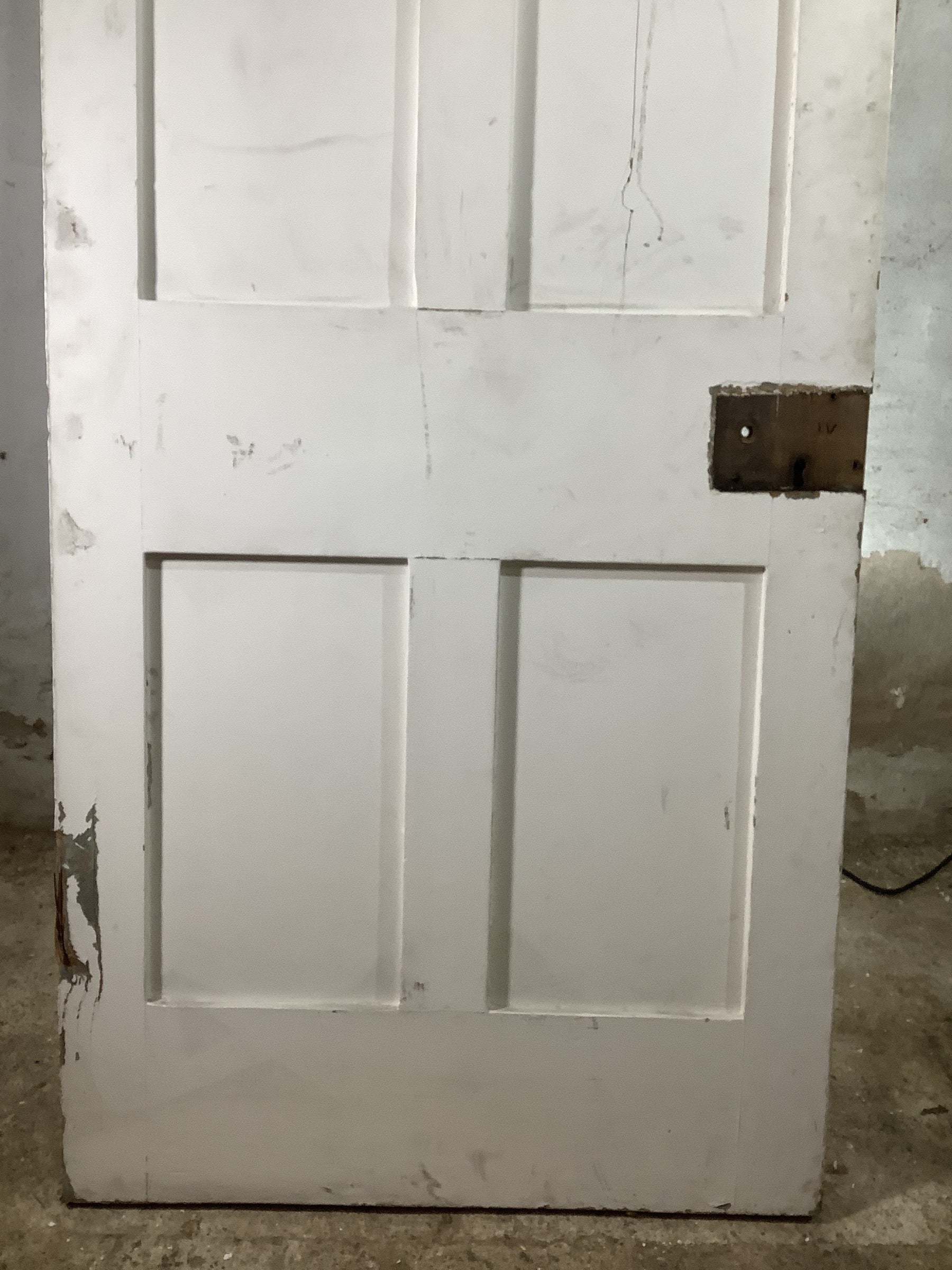 9th Pic Victorian Internal Painted  Pine Reclaimed Door