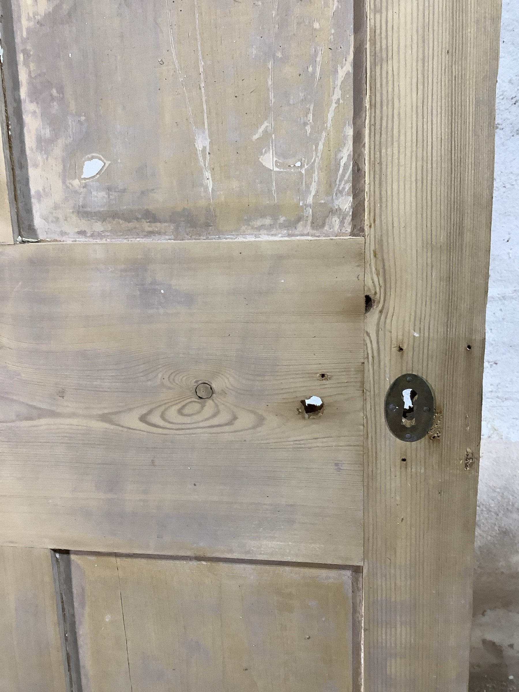 5th Pic Victorian Internal Stripped  Pine Reclaimed Door