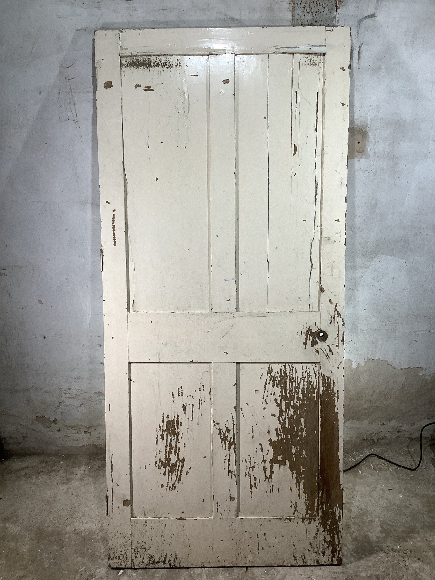 7th Pic Georgian Internal Painted  Pine Reclaimed Door