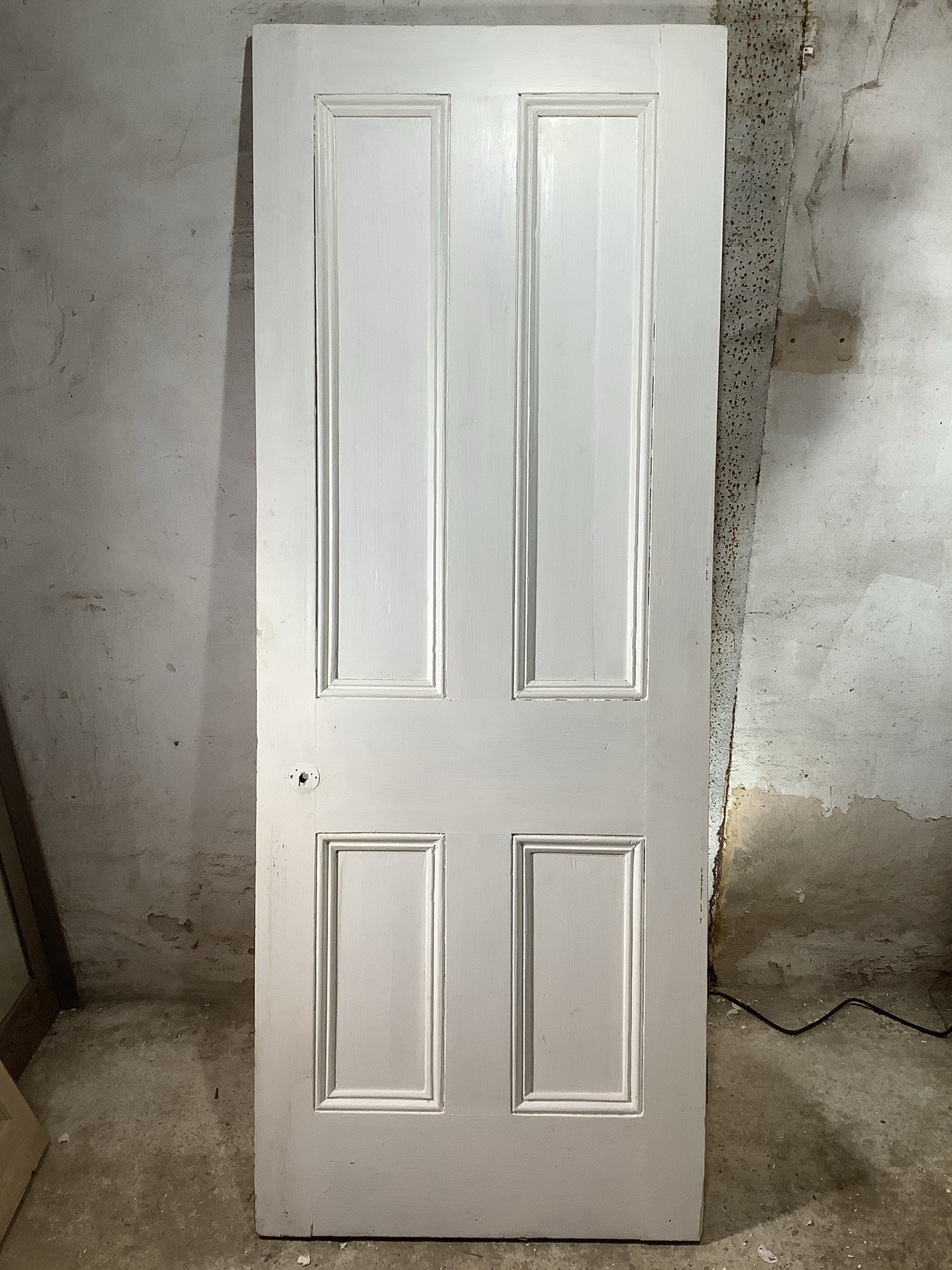 7th Pic Victorian Internal Stripped & Painted Pine Reclaimed Door