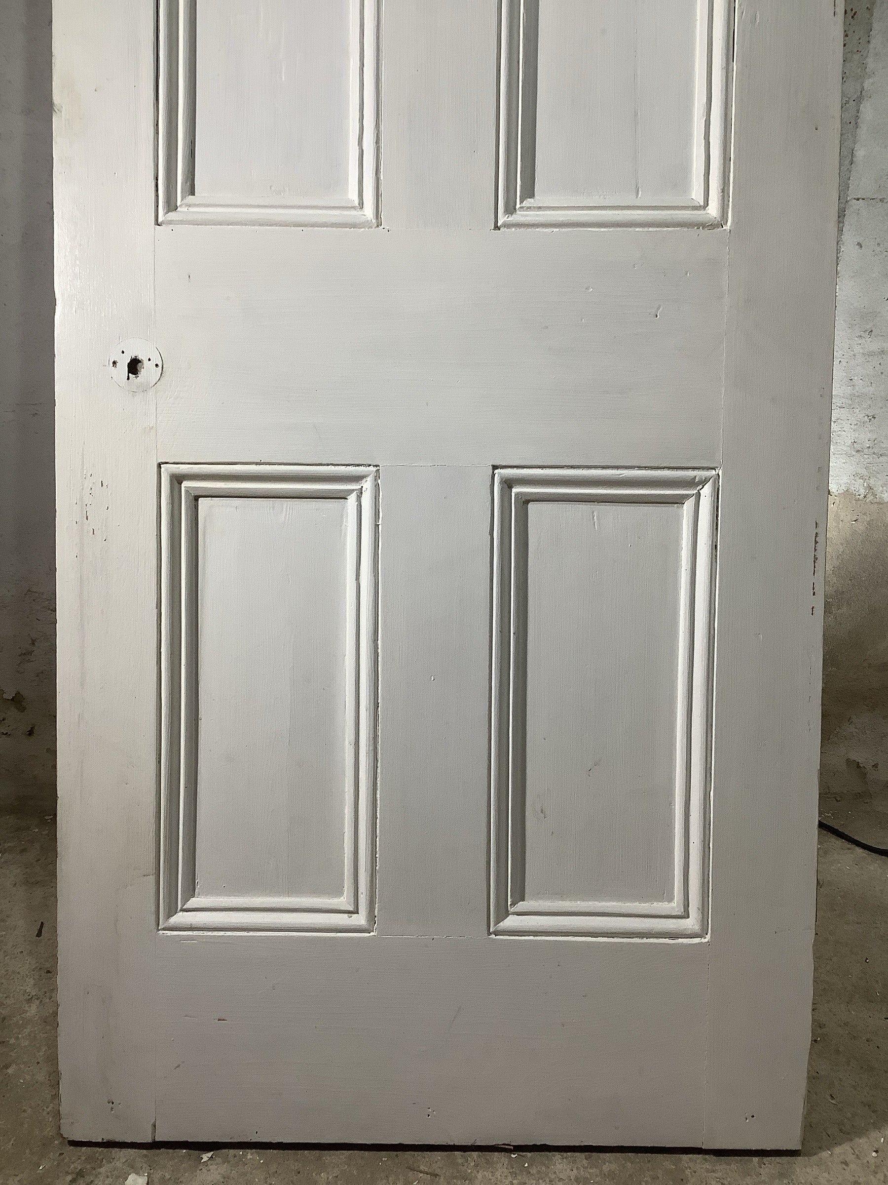 9th Pic Victorian Internal Stripped & Painted Pine Reclaimed Door