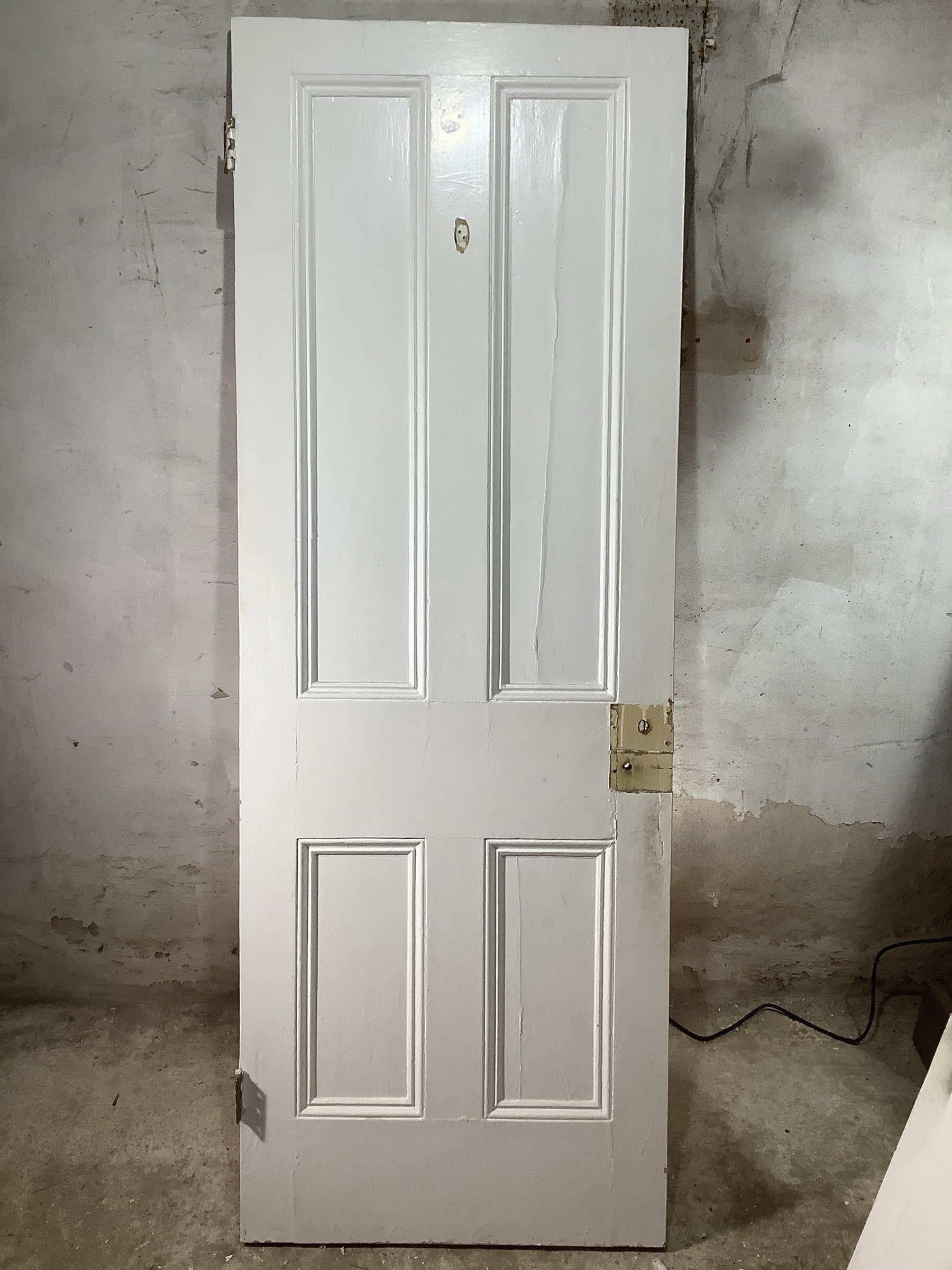 7th Pic Victorian Internal Stripped & Painted Pine Reclaimed Door