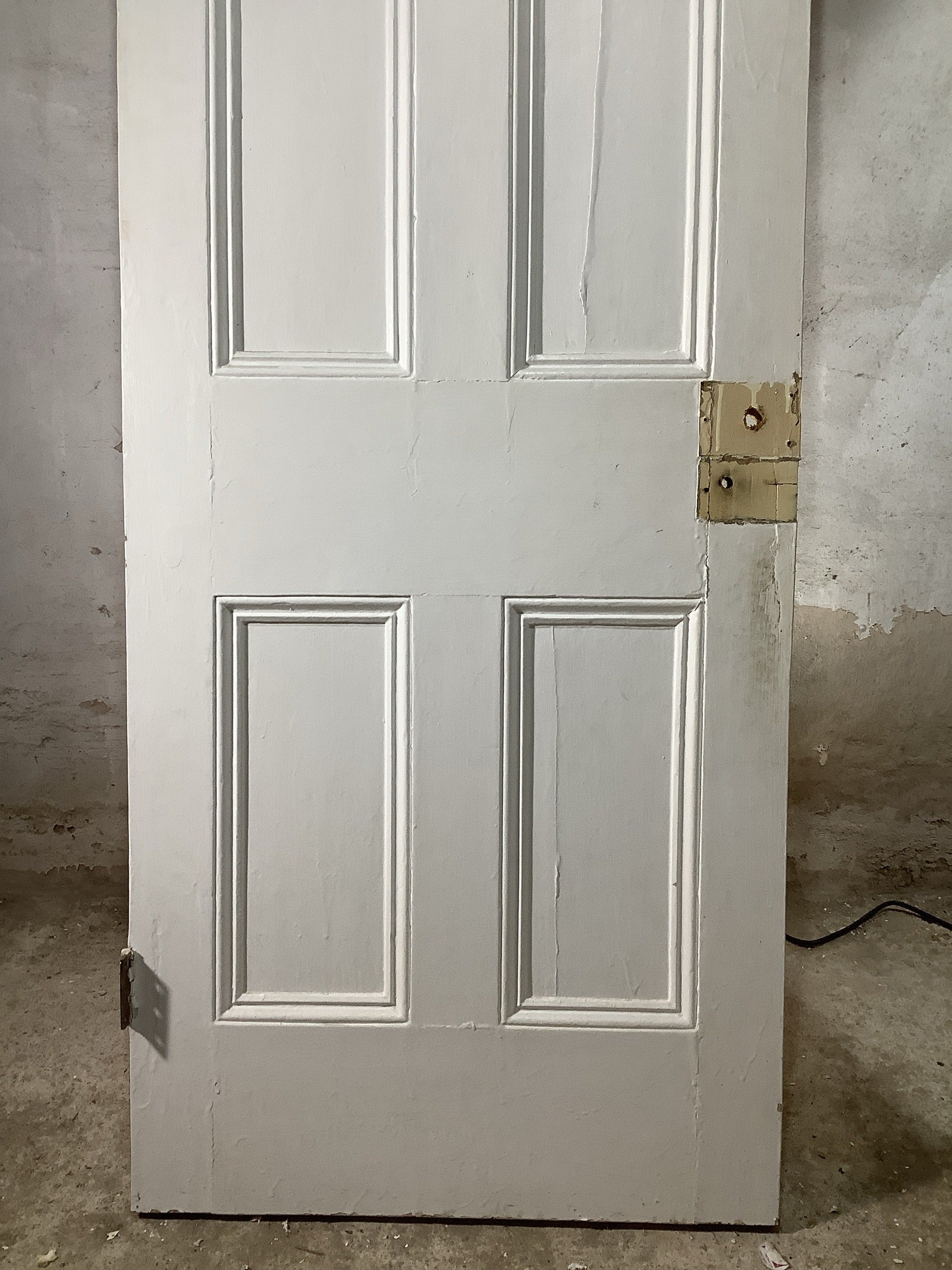 9th Pic Victorian Internal Stripped & Painted Pine Reclaimed Door