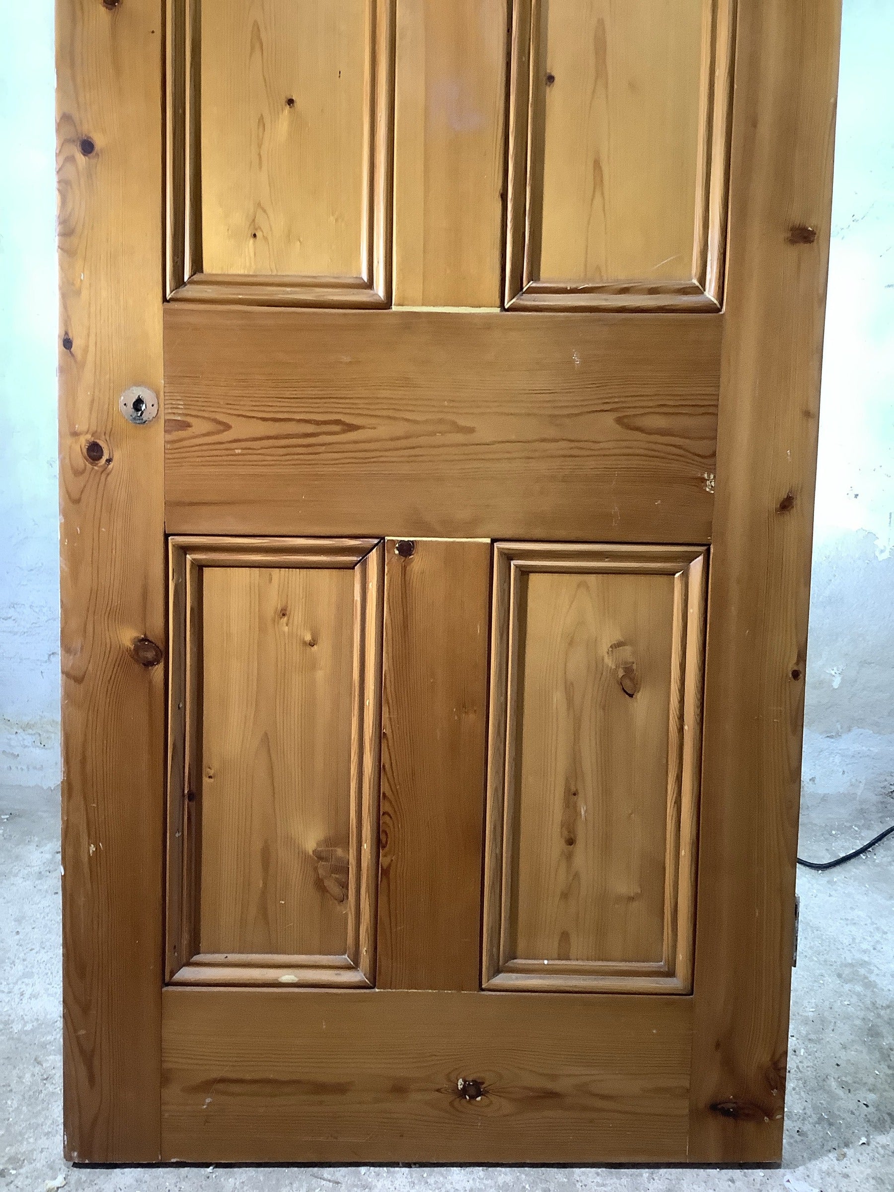 3rd Pic Victorian Internal Stripped & Painted Pine Reclaimed Door