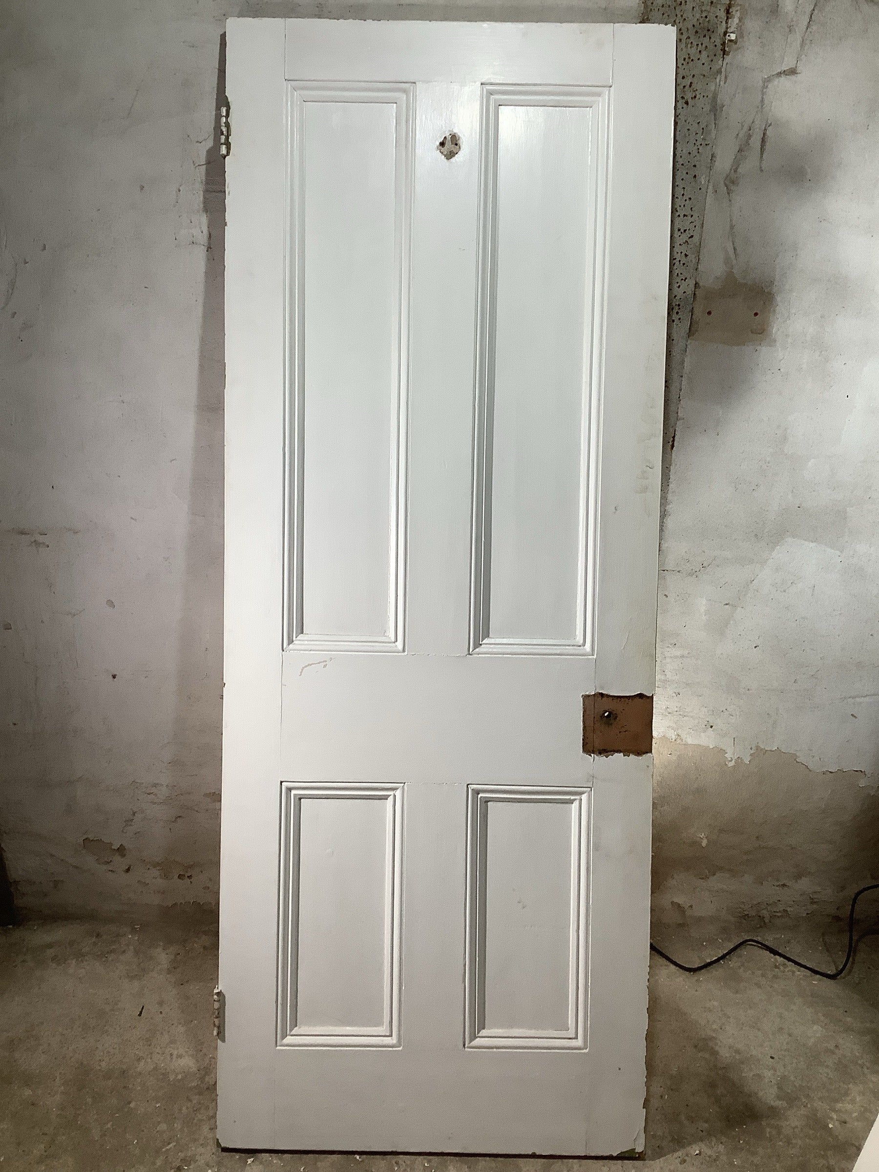 7th Pic Victorian Internal Stripped & Painted Pine Reclaimed Door